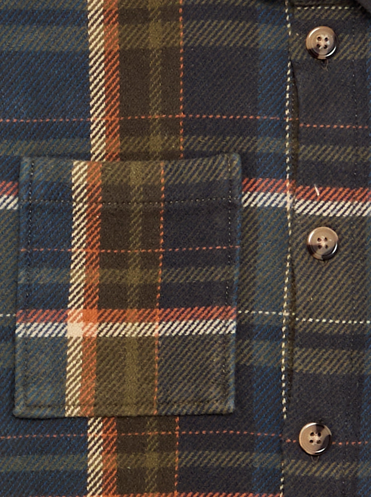 Chemise à carreau en flanelle à capuche - Kaki