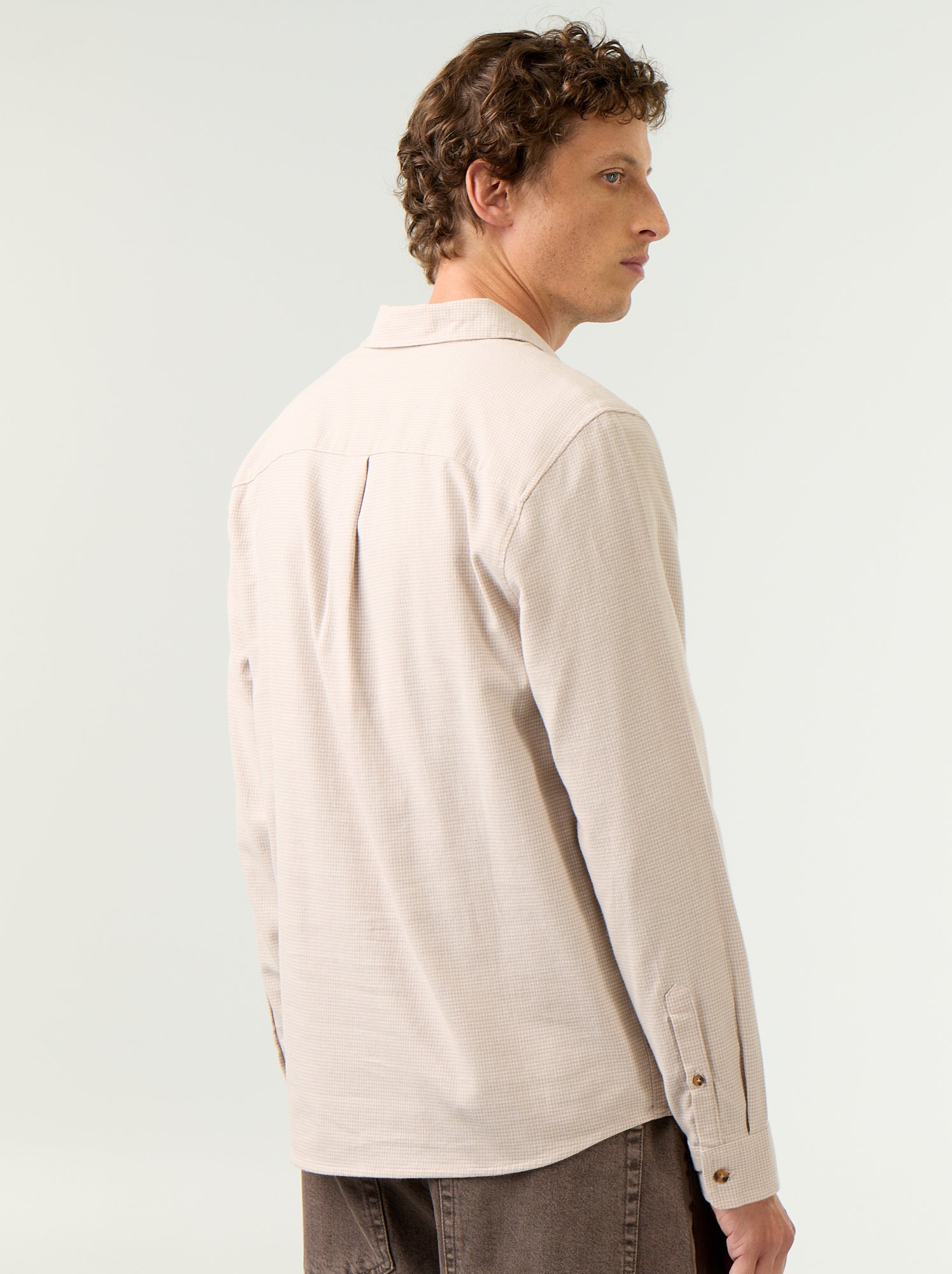Chemise à carreaux - Beige