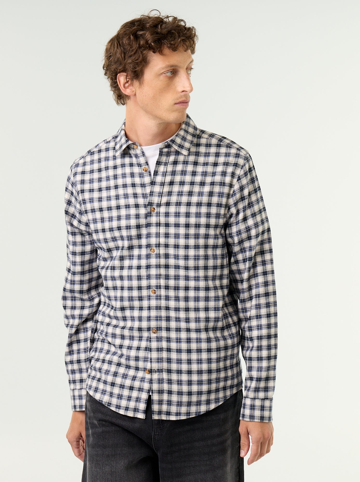 Chemise à carreaux - Bleu (GAW86_1)