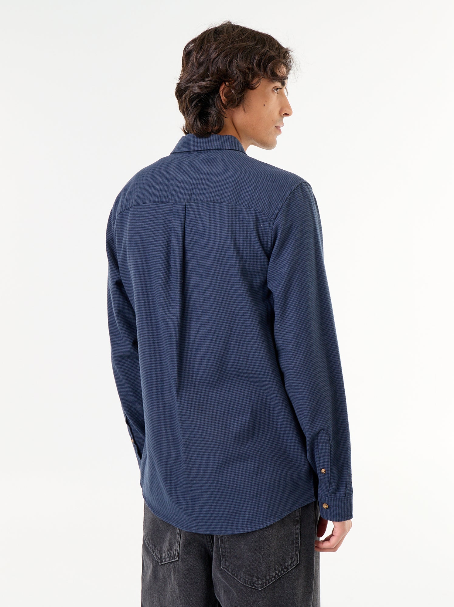 Chemise à carreaux - Bleu (GAW86_8)