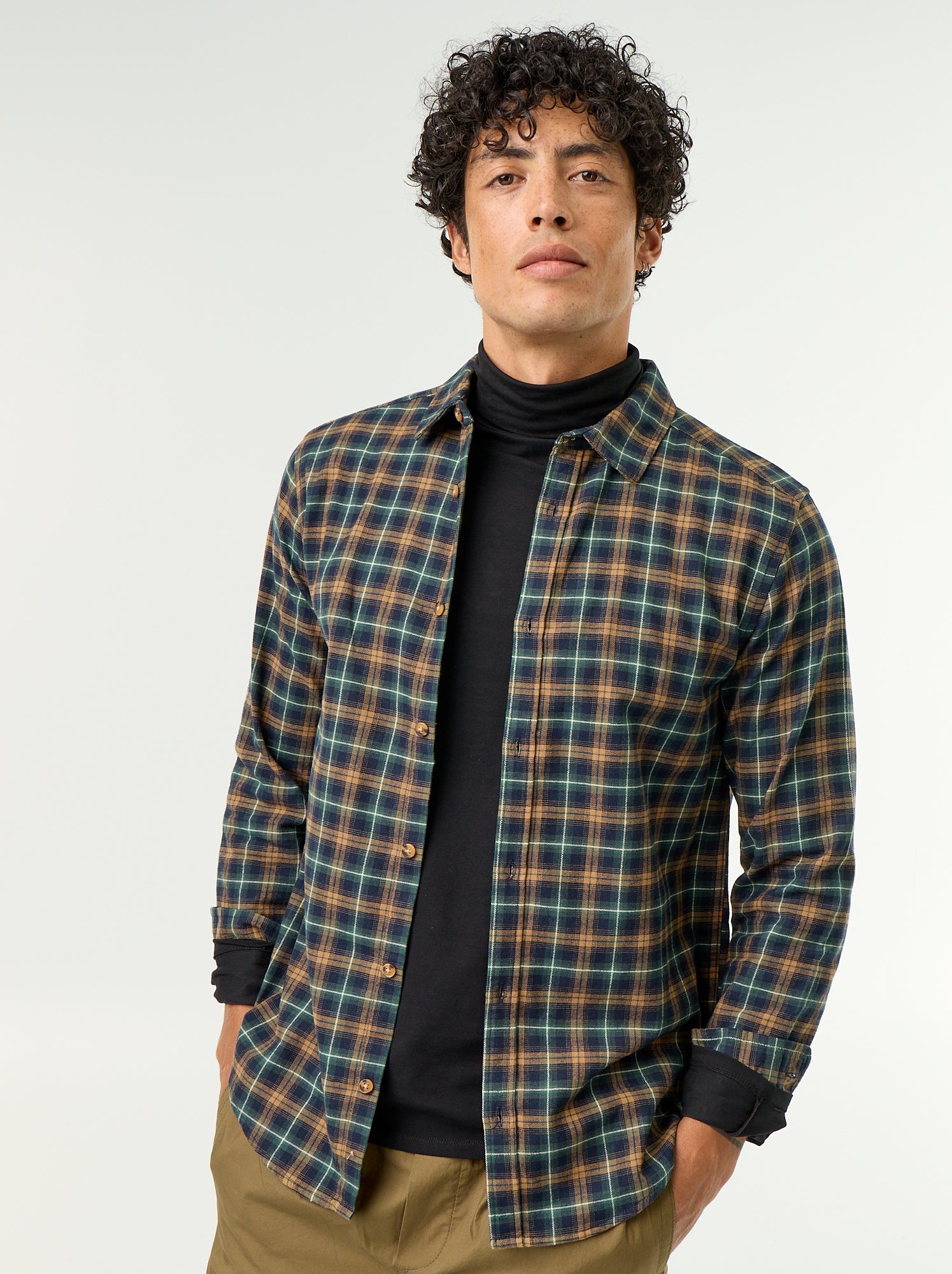 Chemise à carreaux - Vert (GAW86_3)