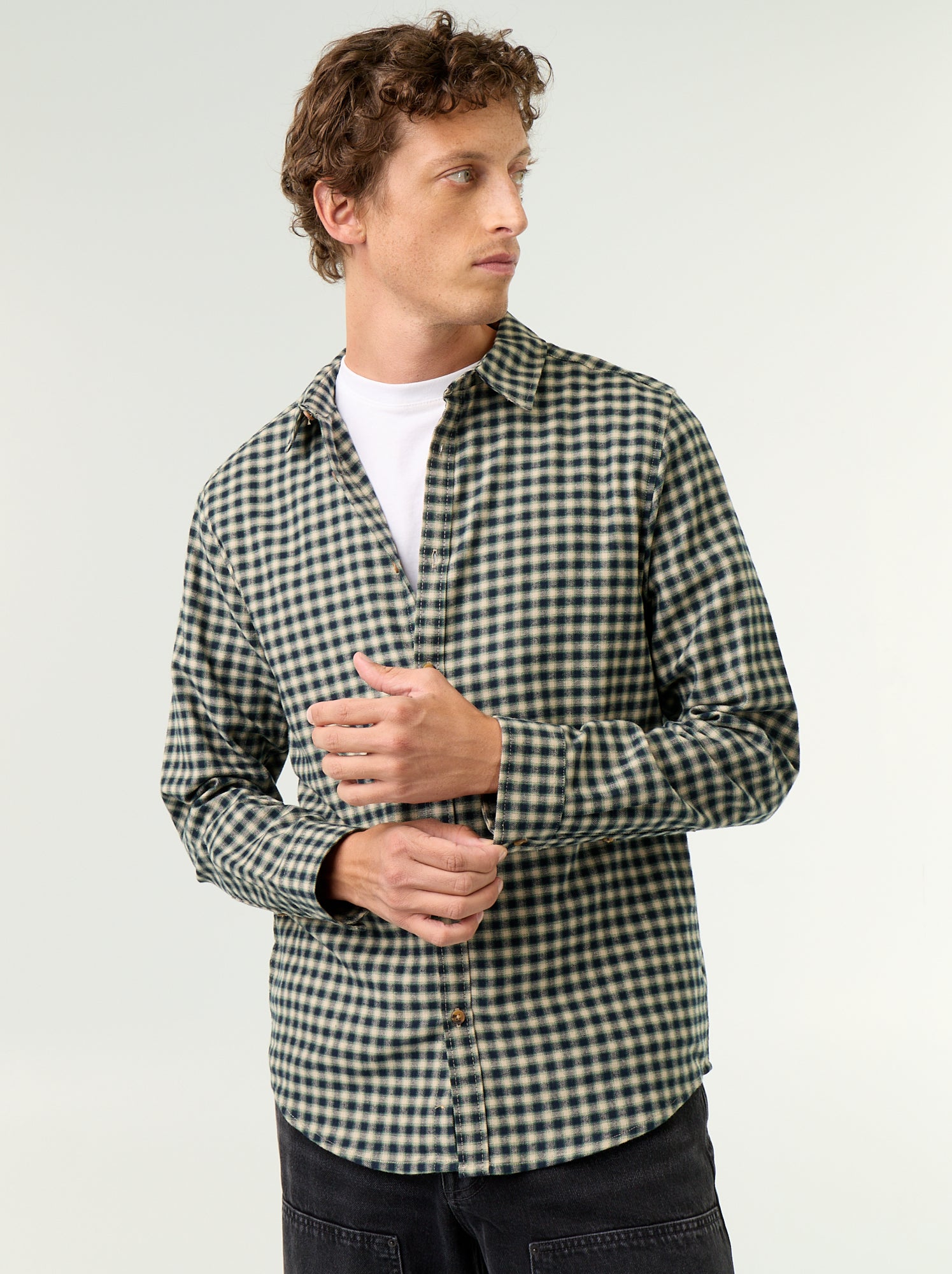 Chemise à carreaux - Vert (GAW86_4)