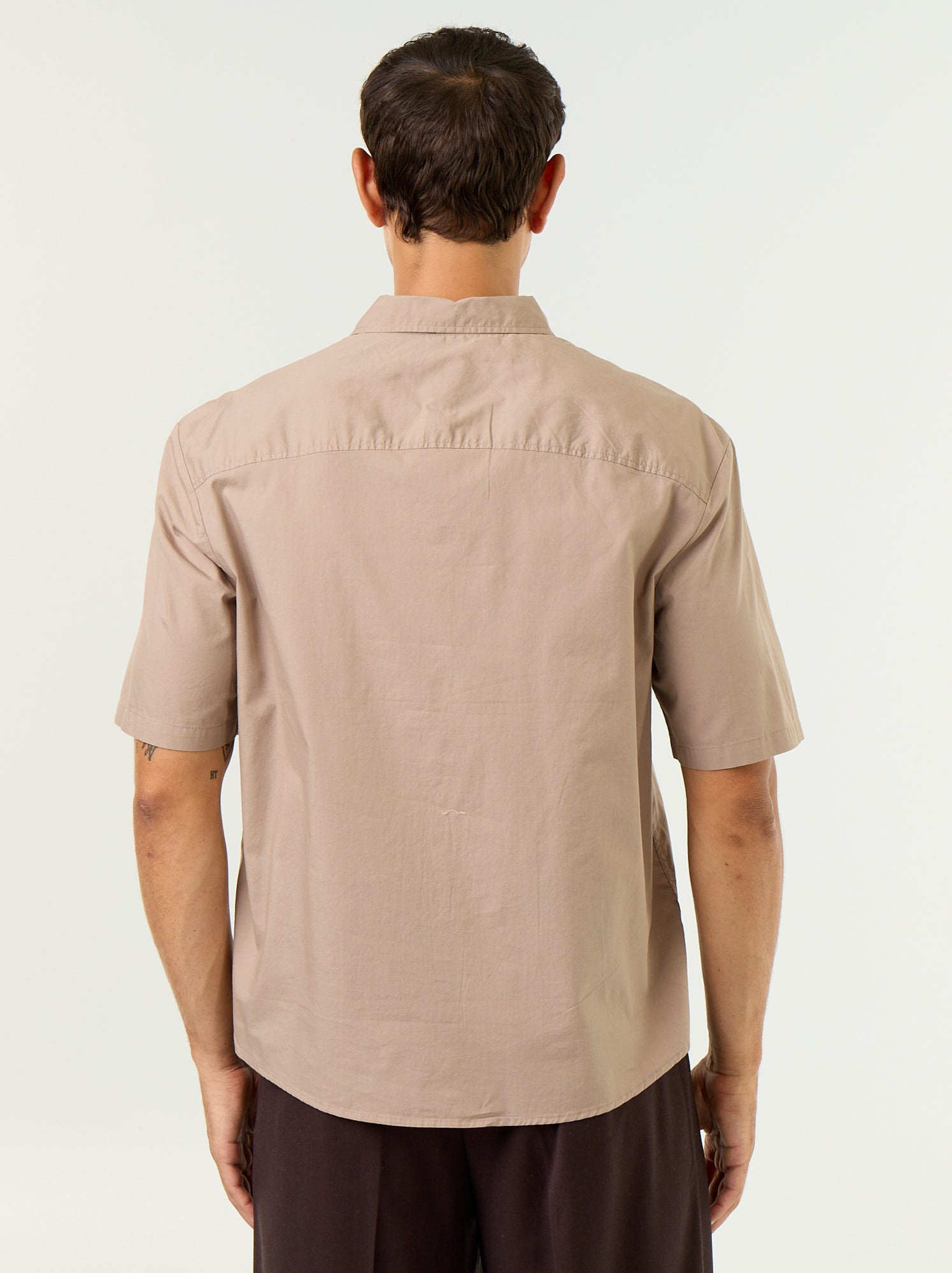 Chemise à manches courtes - Beige
