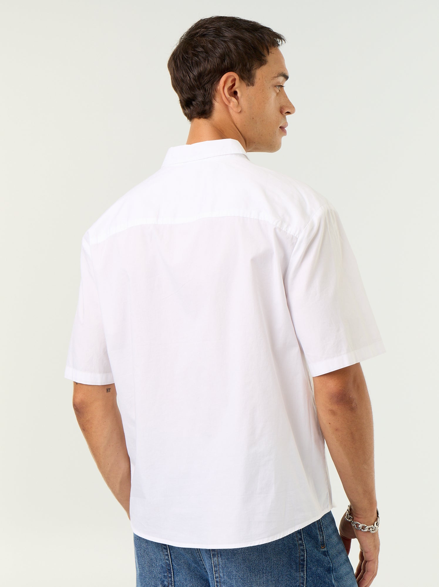 Chemise à manches courtes - Blanc