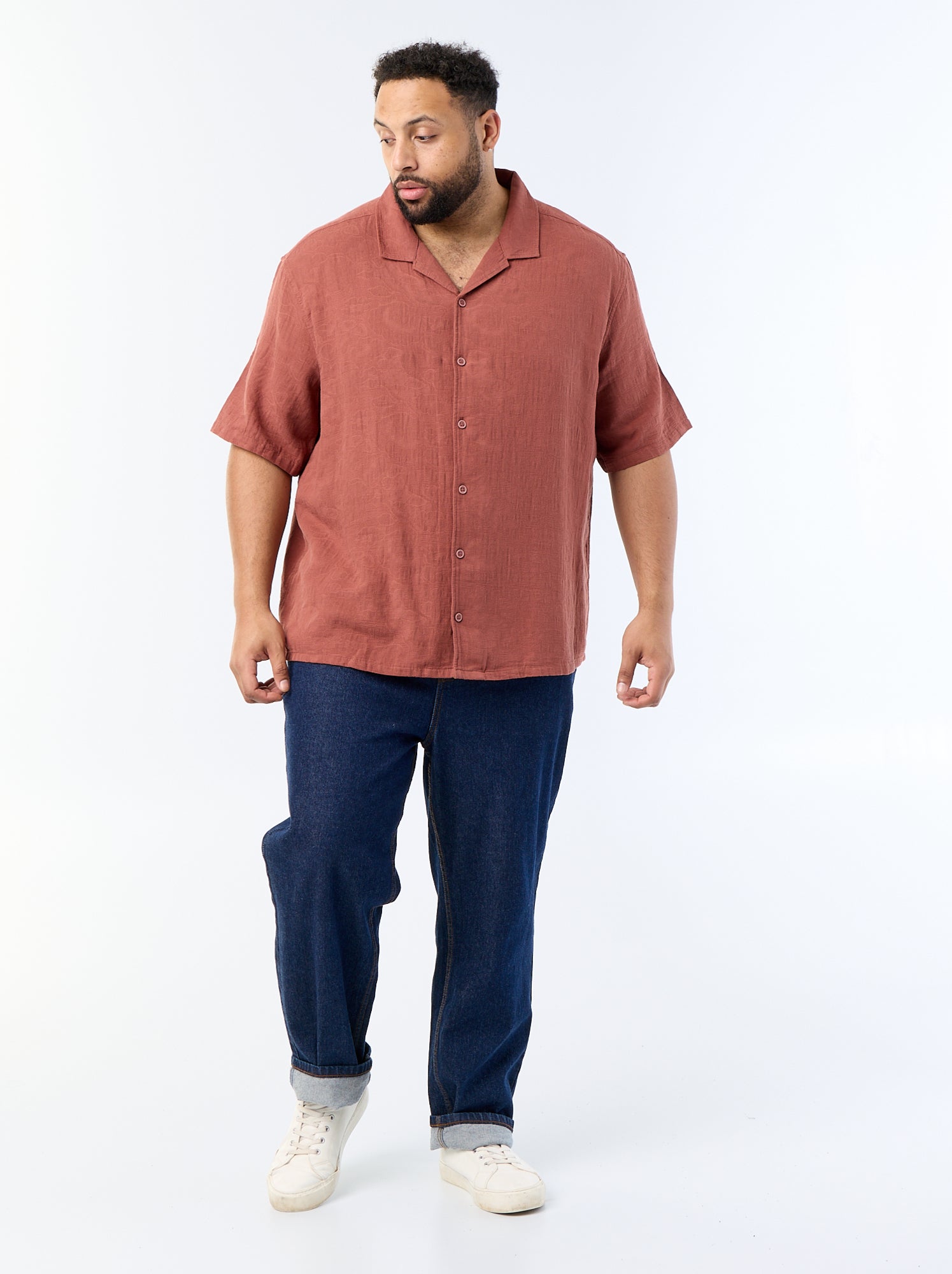 Chemise à manches courtes - Marron