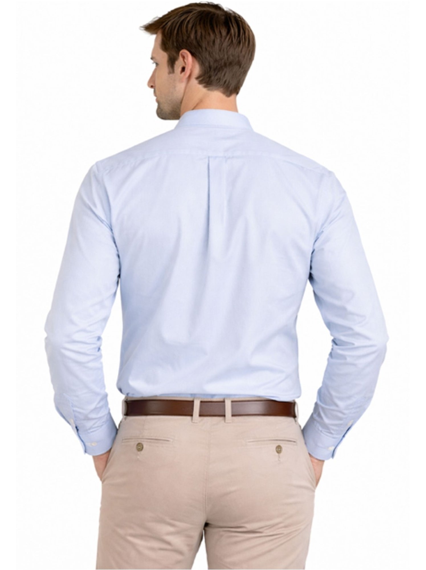 Chemise col mao kebello - Bleu ciel