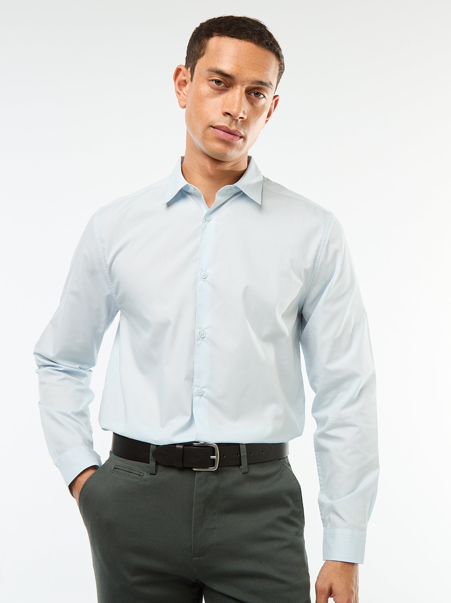 Chemise droite - Bleu