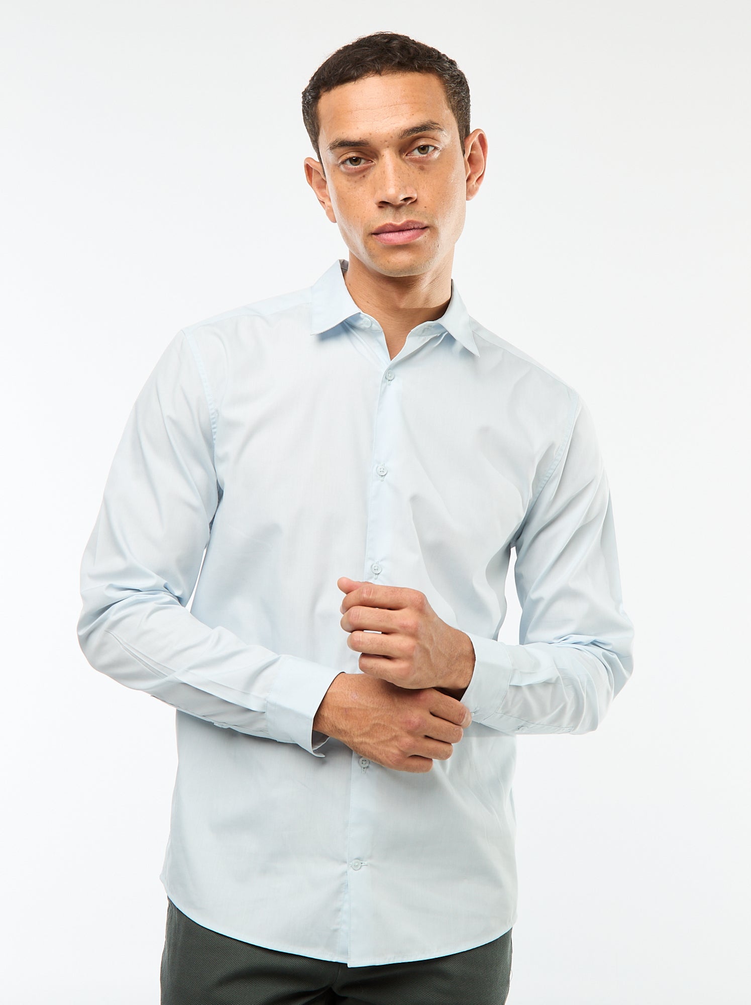 Chemise droite - Bleu