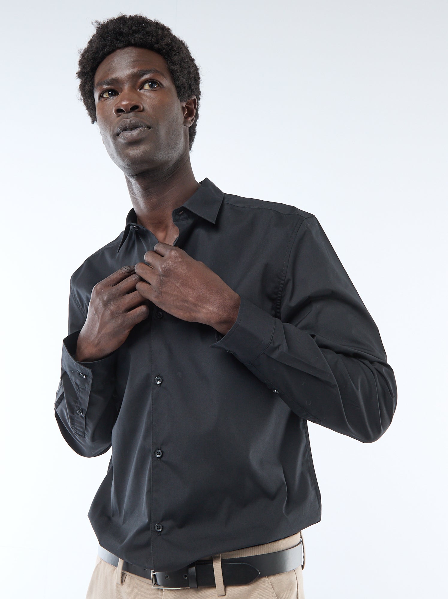 Chemise droite - Noir