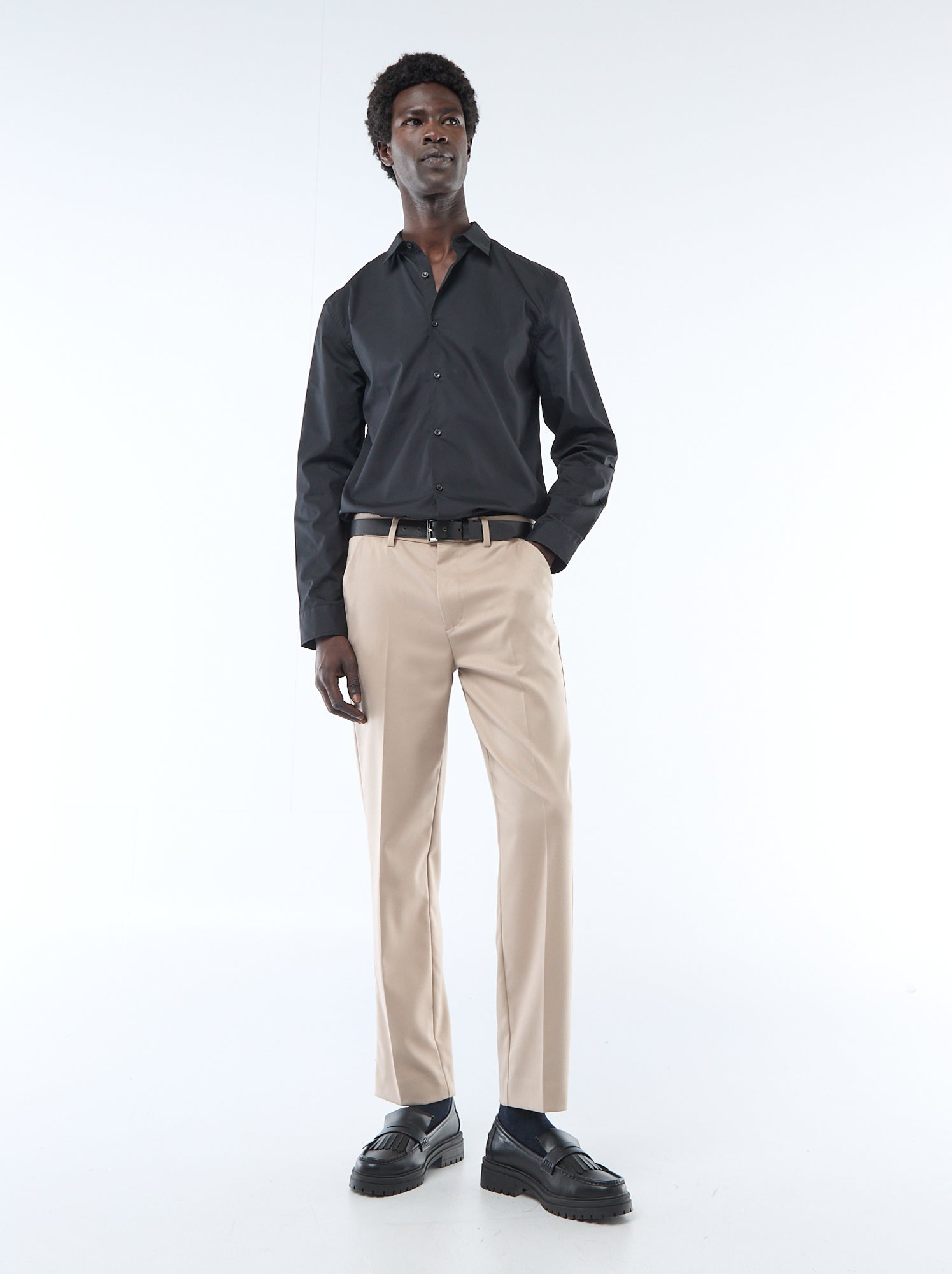 Chemise droite - Noir