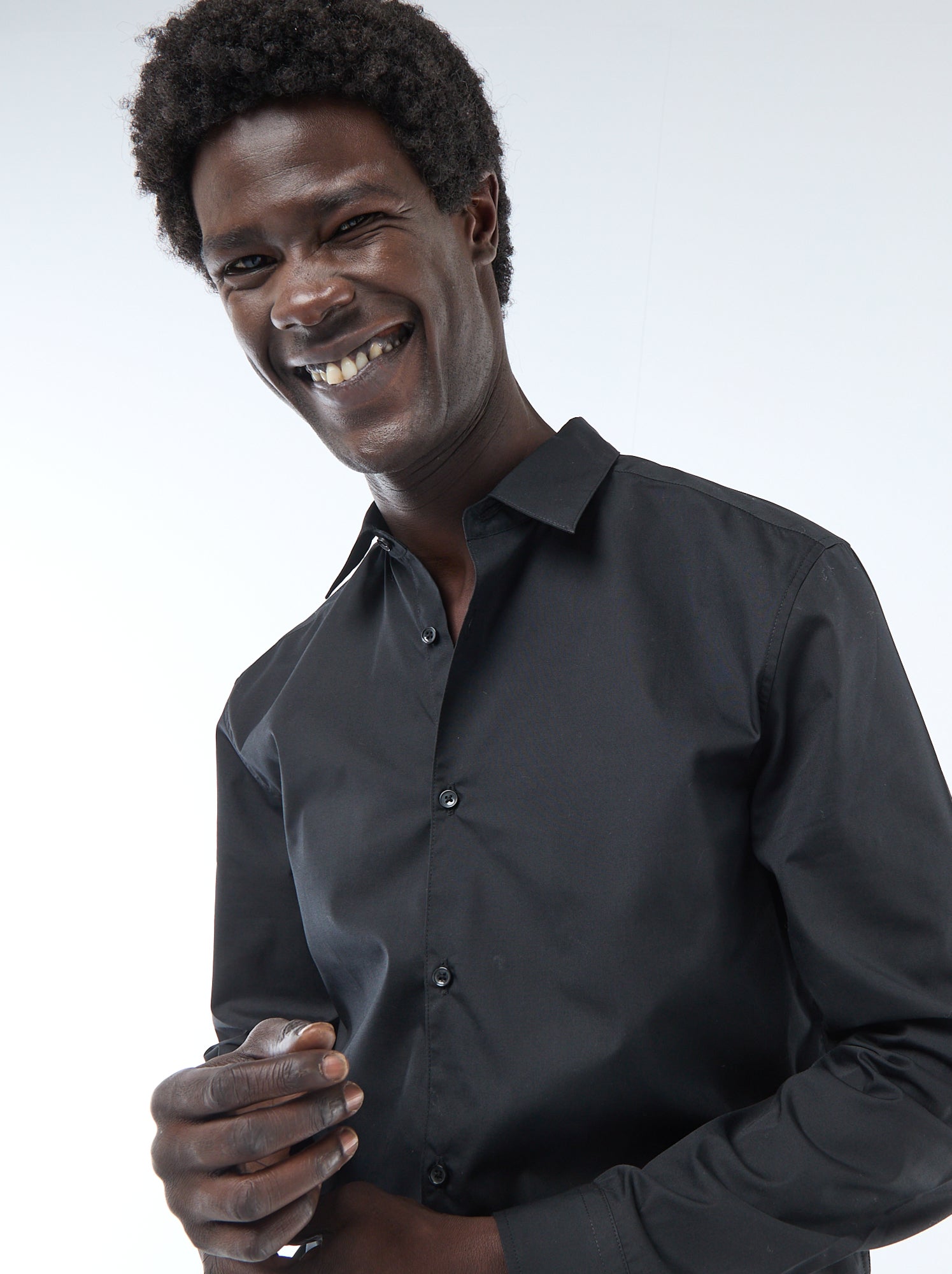 Chemise droite - Noir