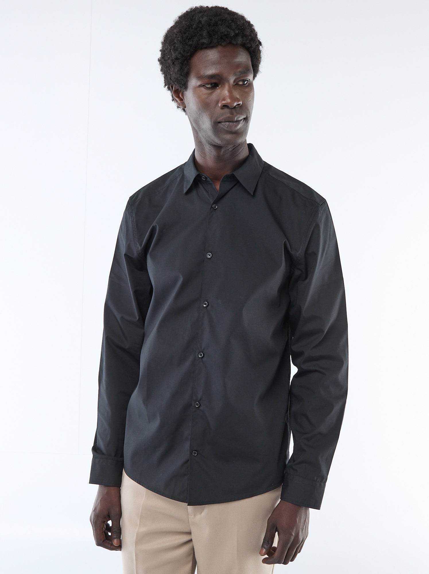 Chemise droite - Noir