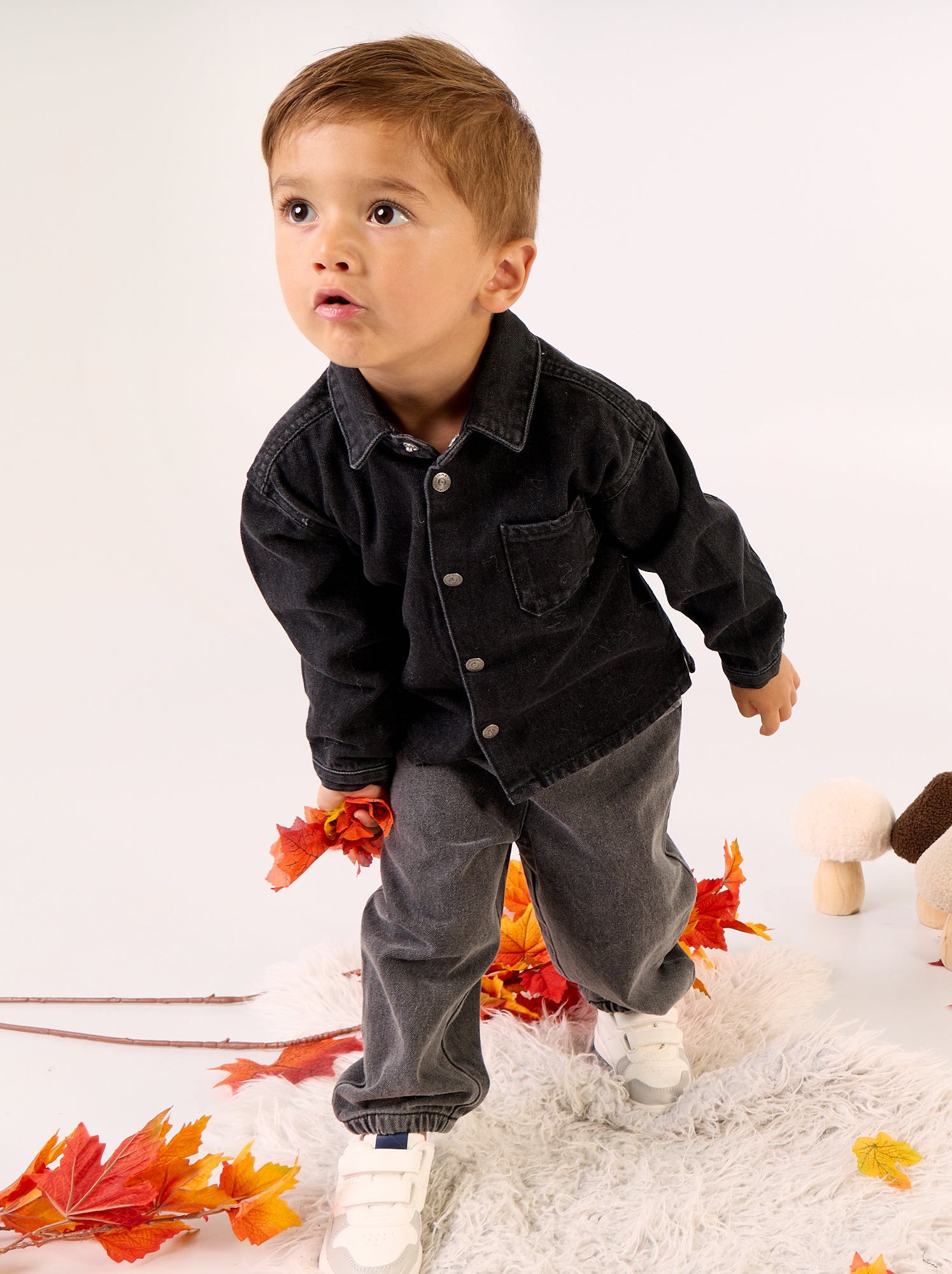 Chemise en denim - Gris