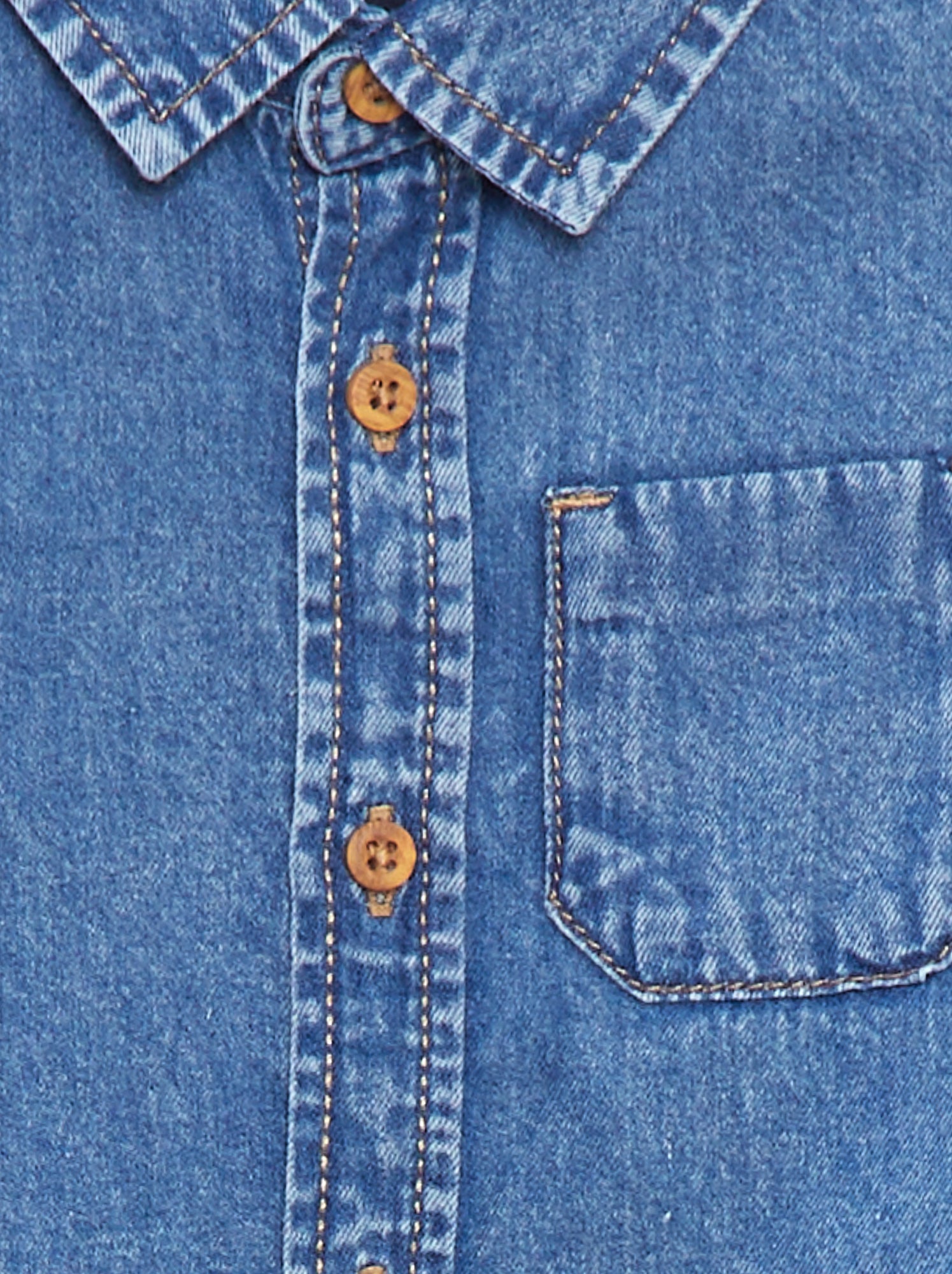 Chemise en jean regular fit - Bleu