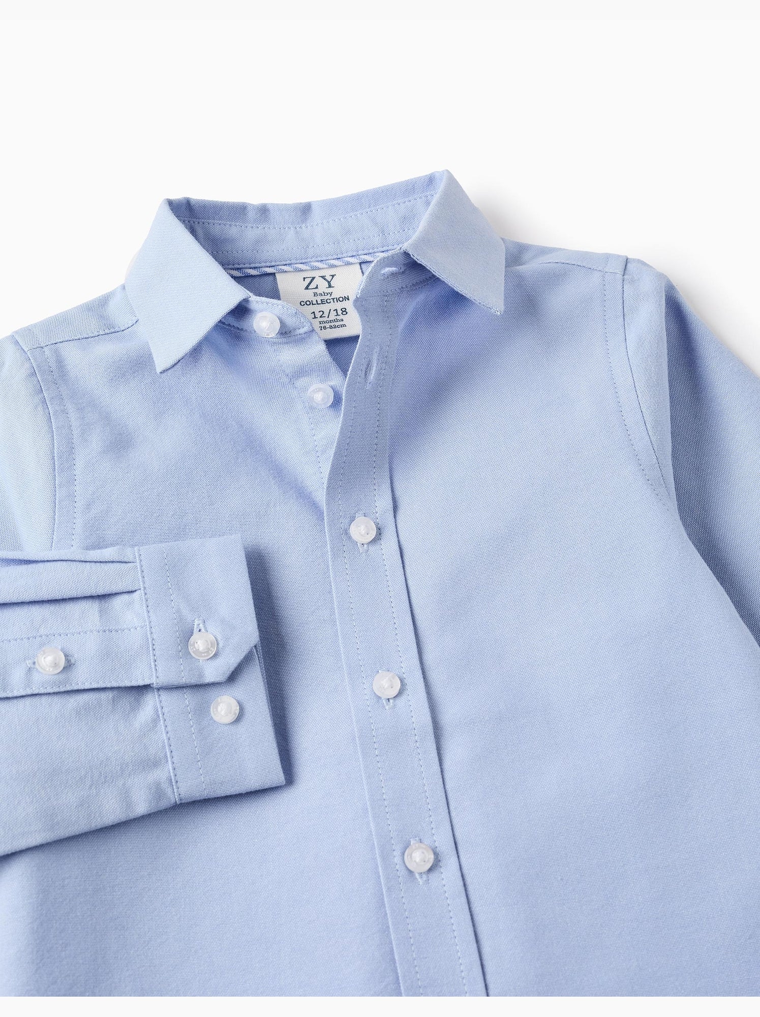 Chemise en oxford de coton - Bleu clair