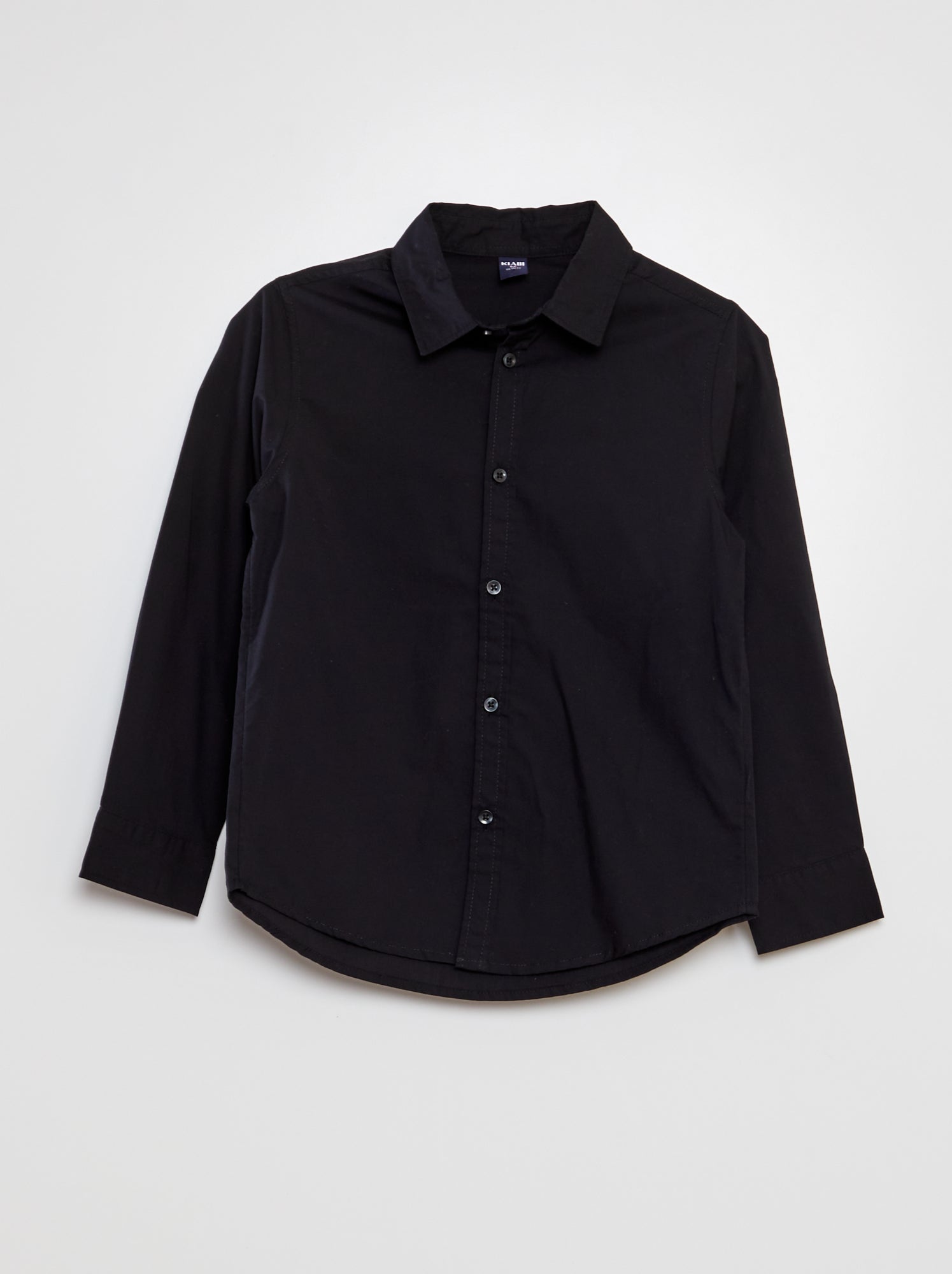 Chemise en popeline - noir