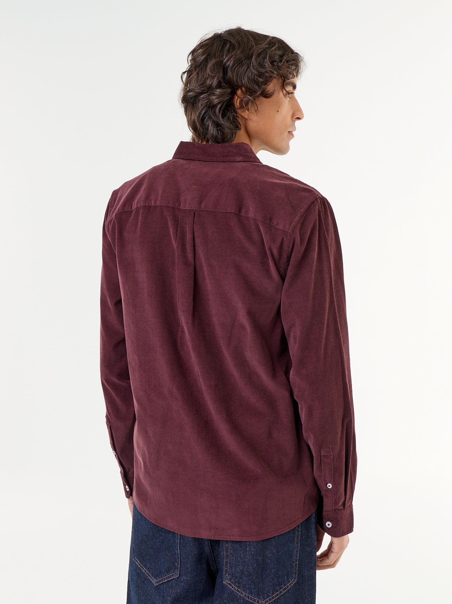 Chemise en velours côtelé - Violet