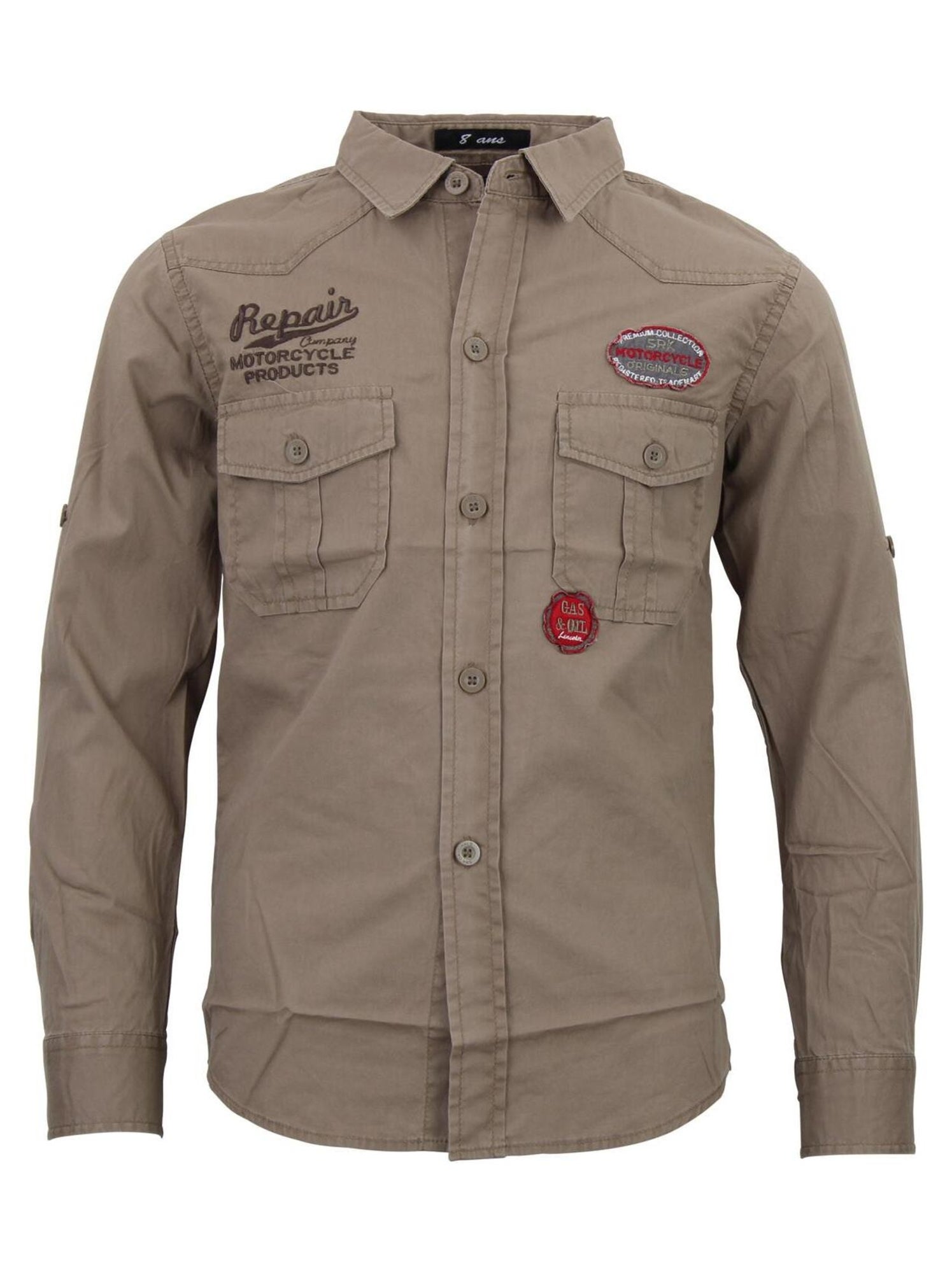 Chemise garçon EVONIE - SRK - Gris taupe