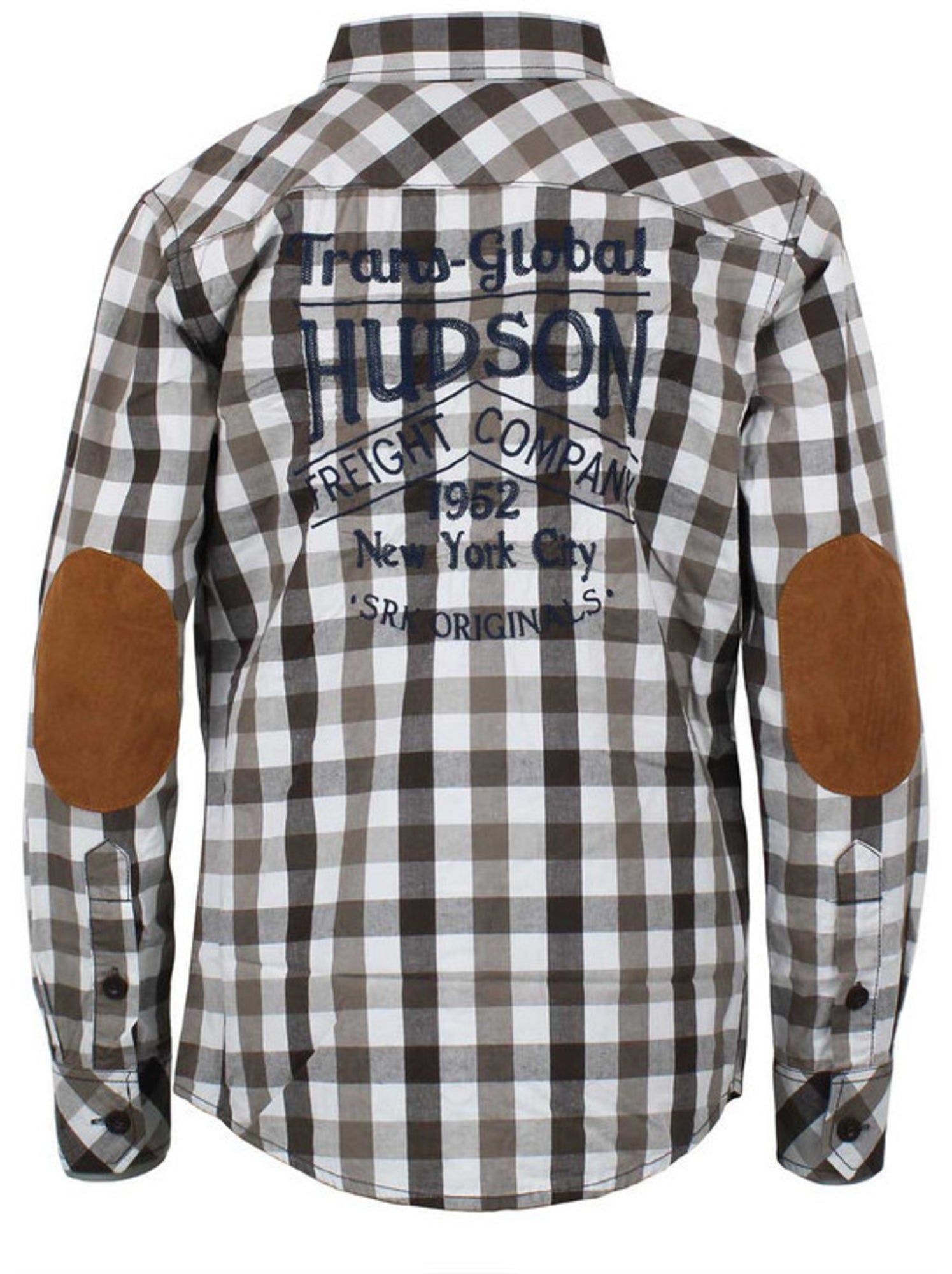 Chemise manches longues garçon ECAMDRY - SRK - Marron