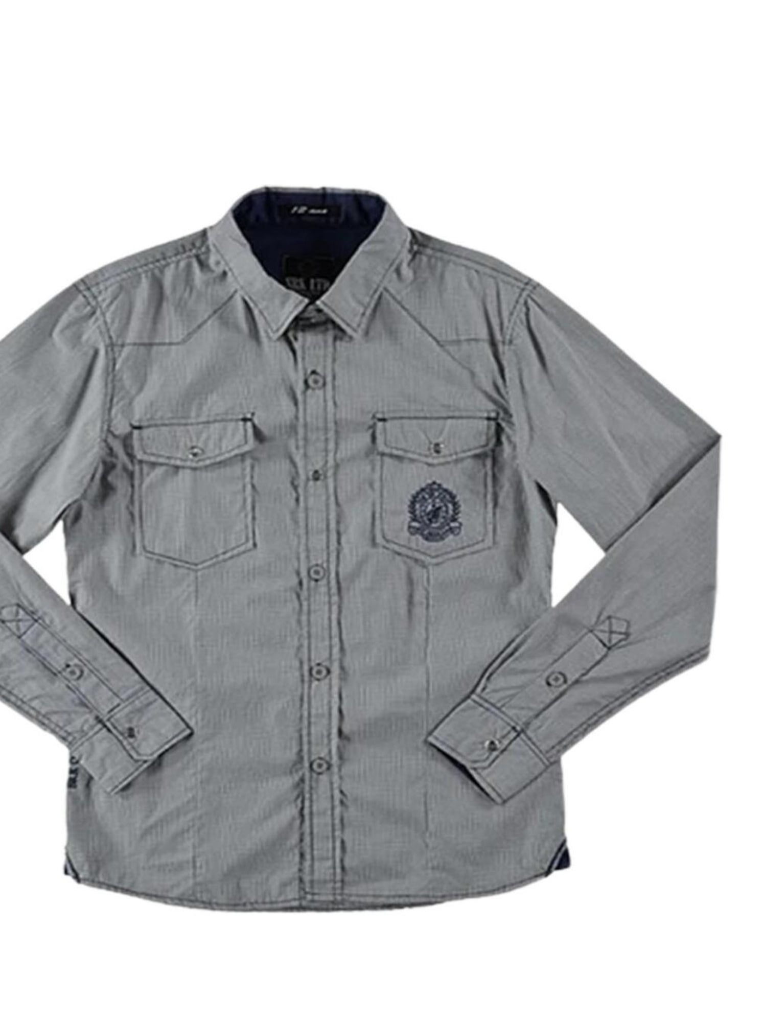 Chemise manches longues garçon ECLANK - SRK - Gris