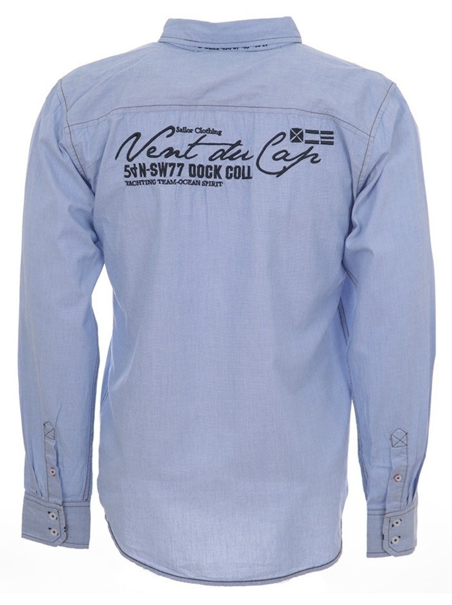 Chemise manches longues garçon ECLOUDS - VENT DU CAP - Bleu