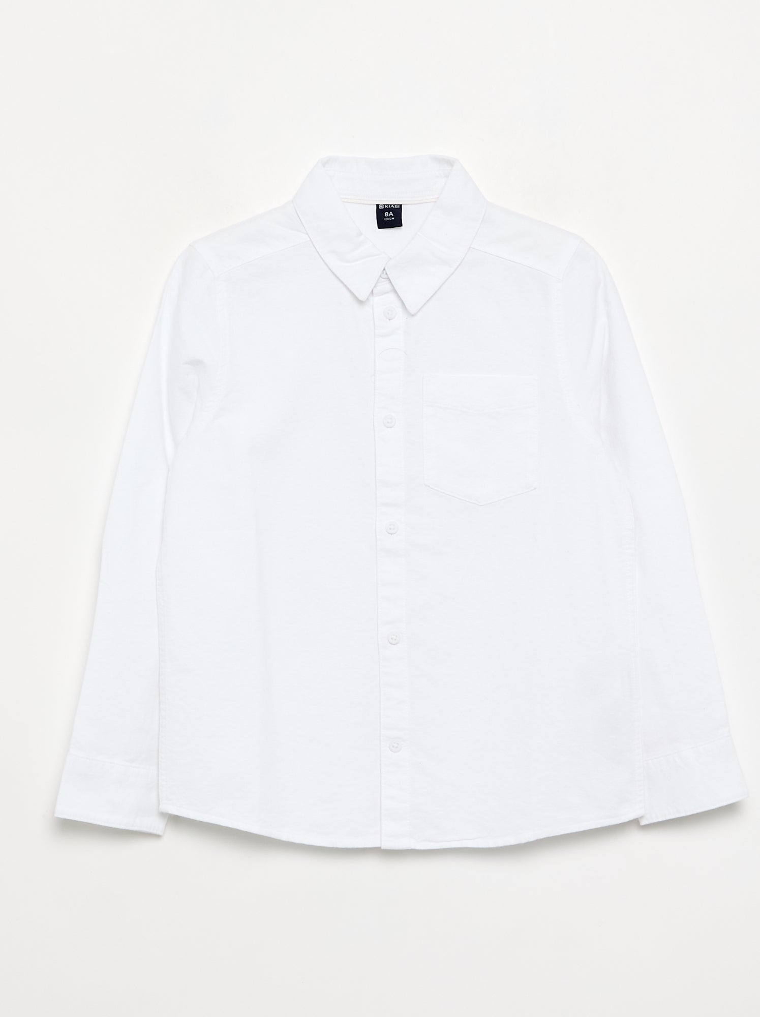 Chemise manches longues oxford - Blanc