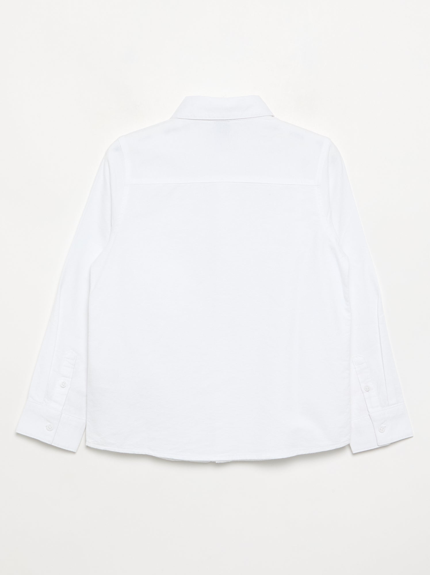 Chemise manches longues oxford - Blanc