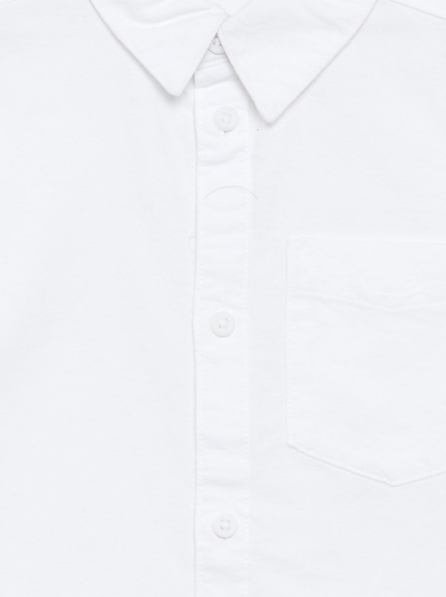 Chemise manches longues oxford - Blanc