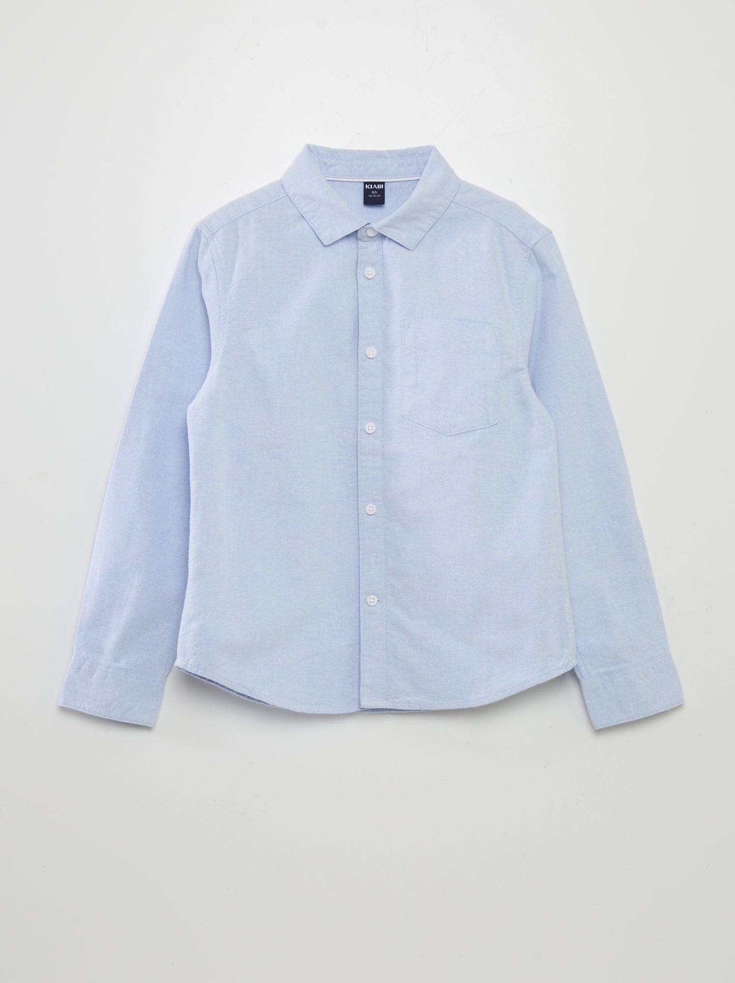 Chemise manches longues oxford - Bleu