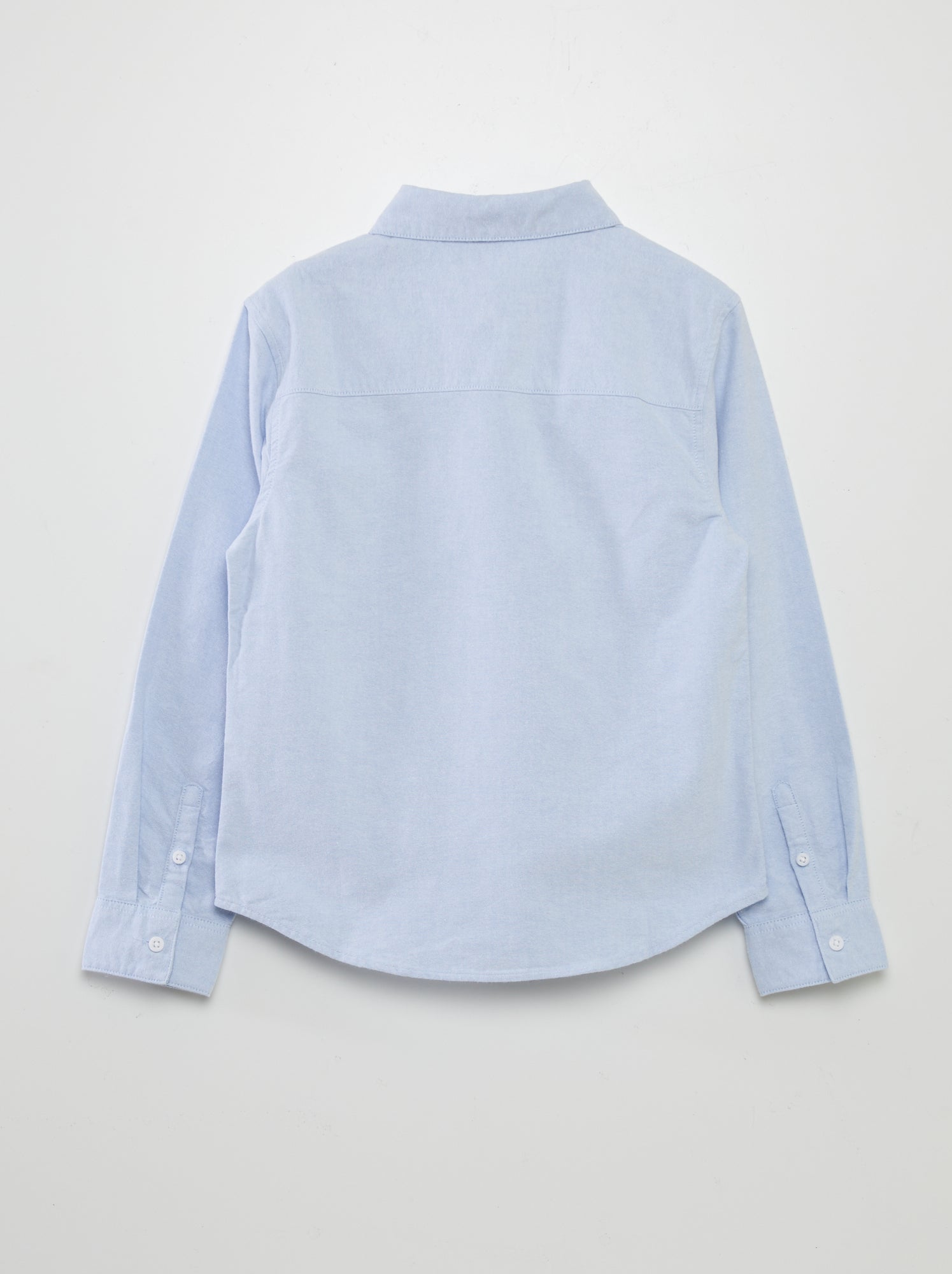 Chemise manches longues oxford - Bleu