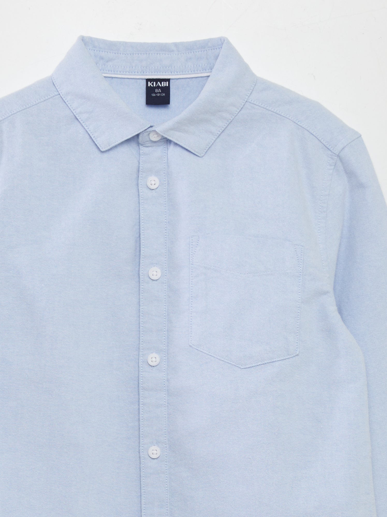 Chemise manches longues oxford - Bleu