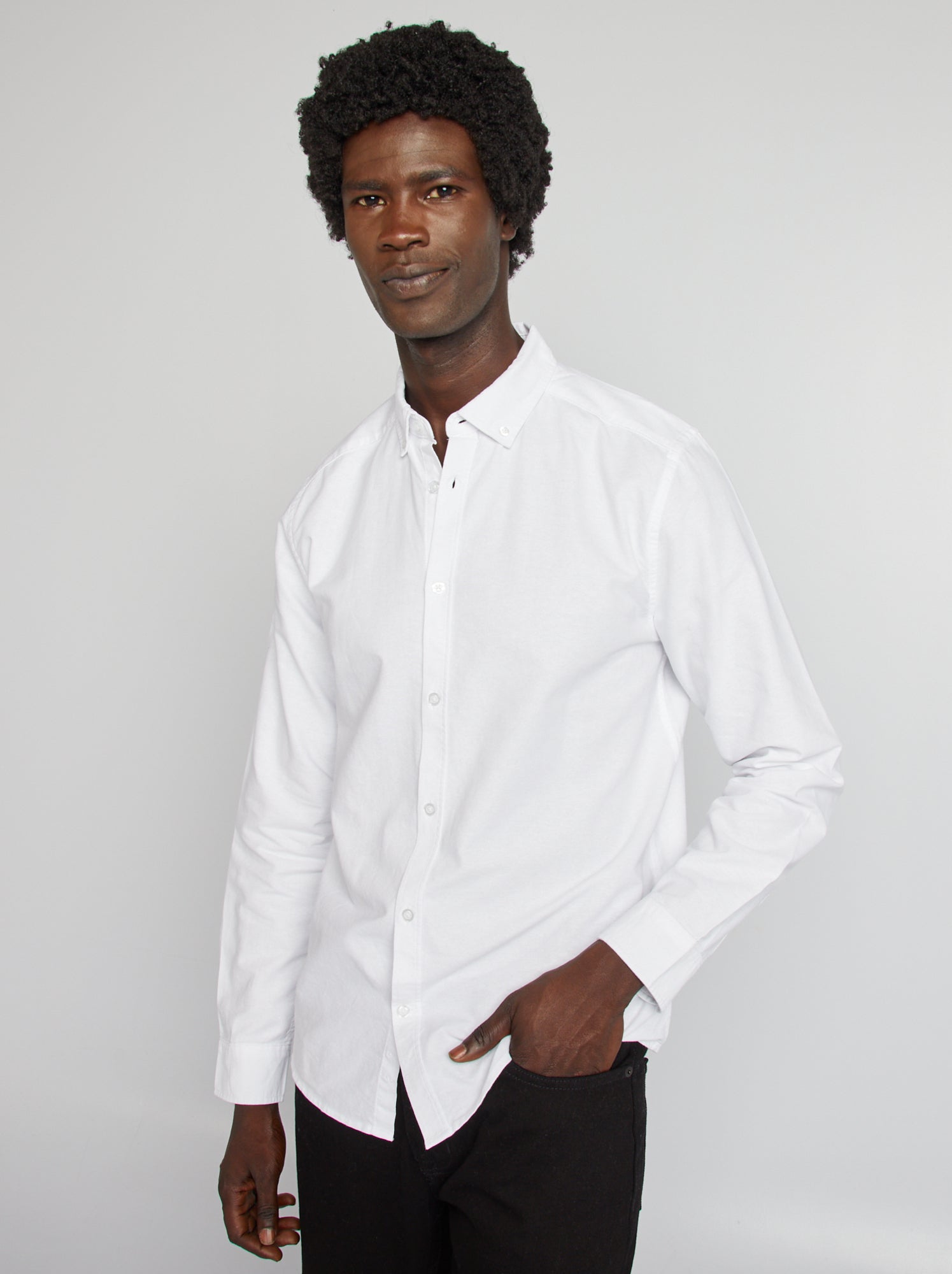 Chemise oxford regular fit - Blanc