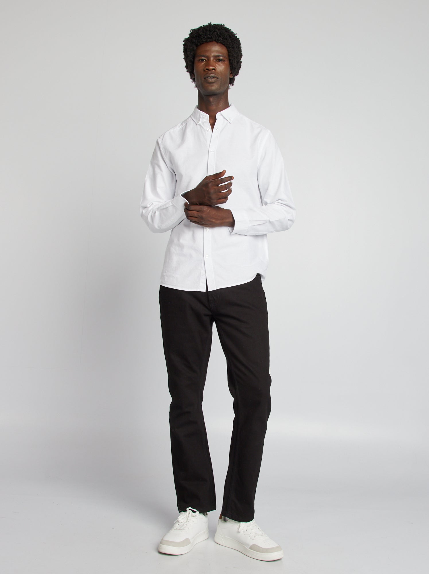 Chemise oxford regular fit - Blanc
