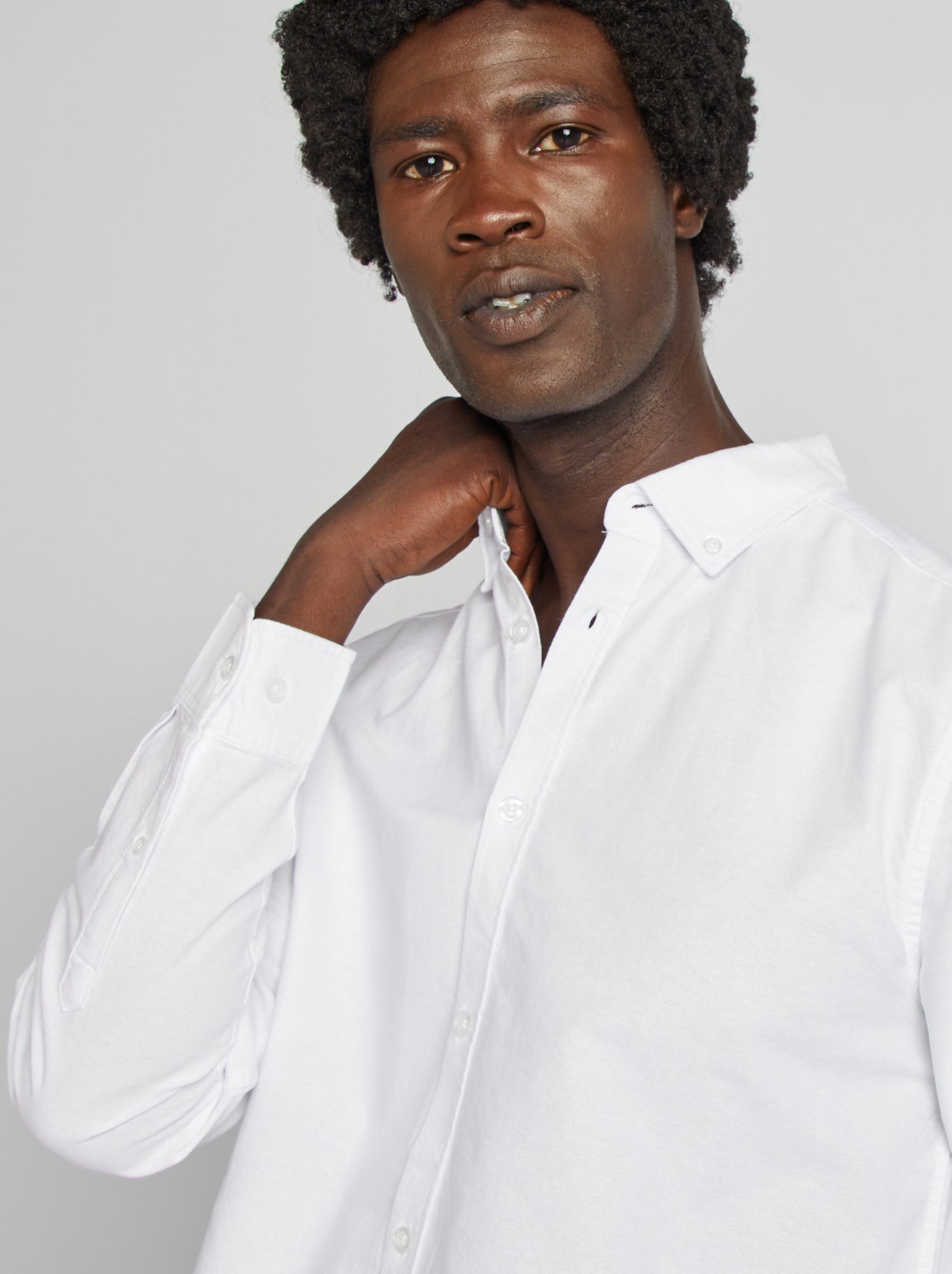 Chemise oxford regular fit - Blanc