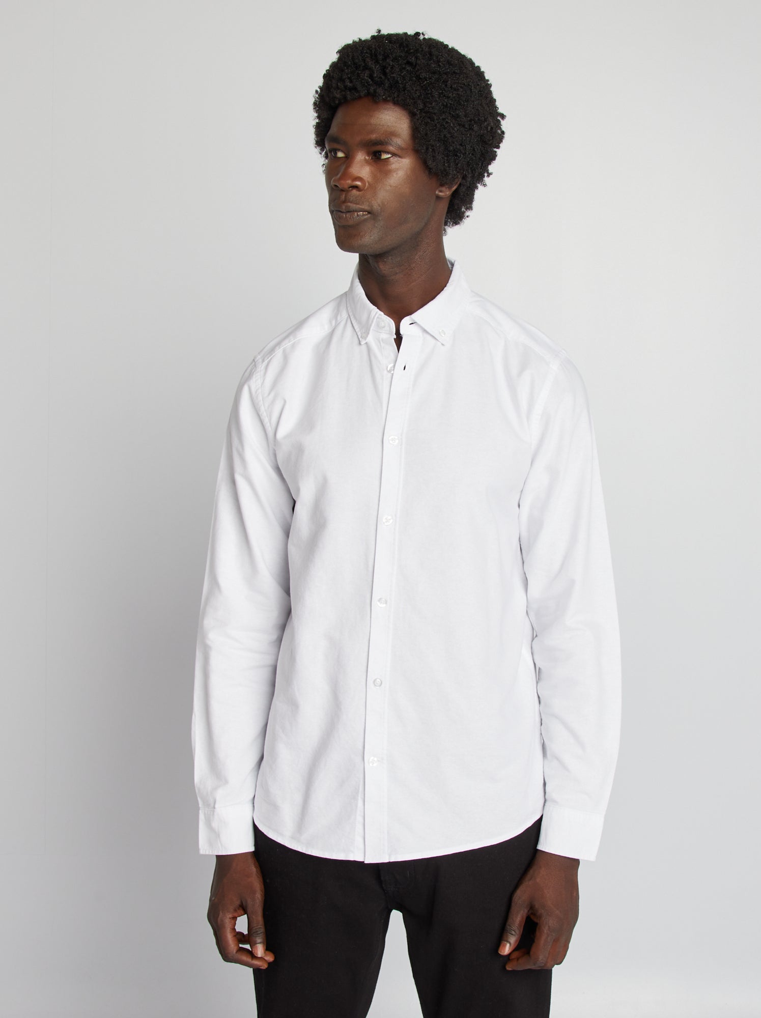 Chemise oxford regular fit - Blanc