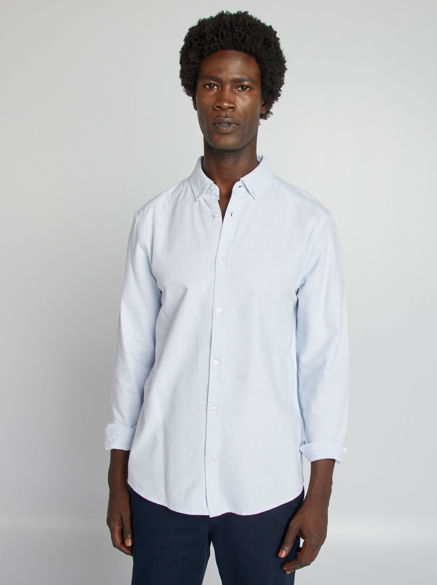 Chemise oxford regular fit - Bleu