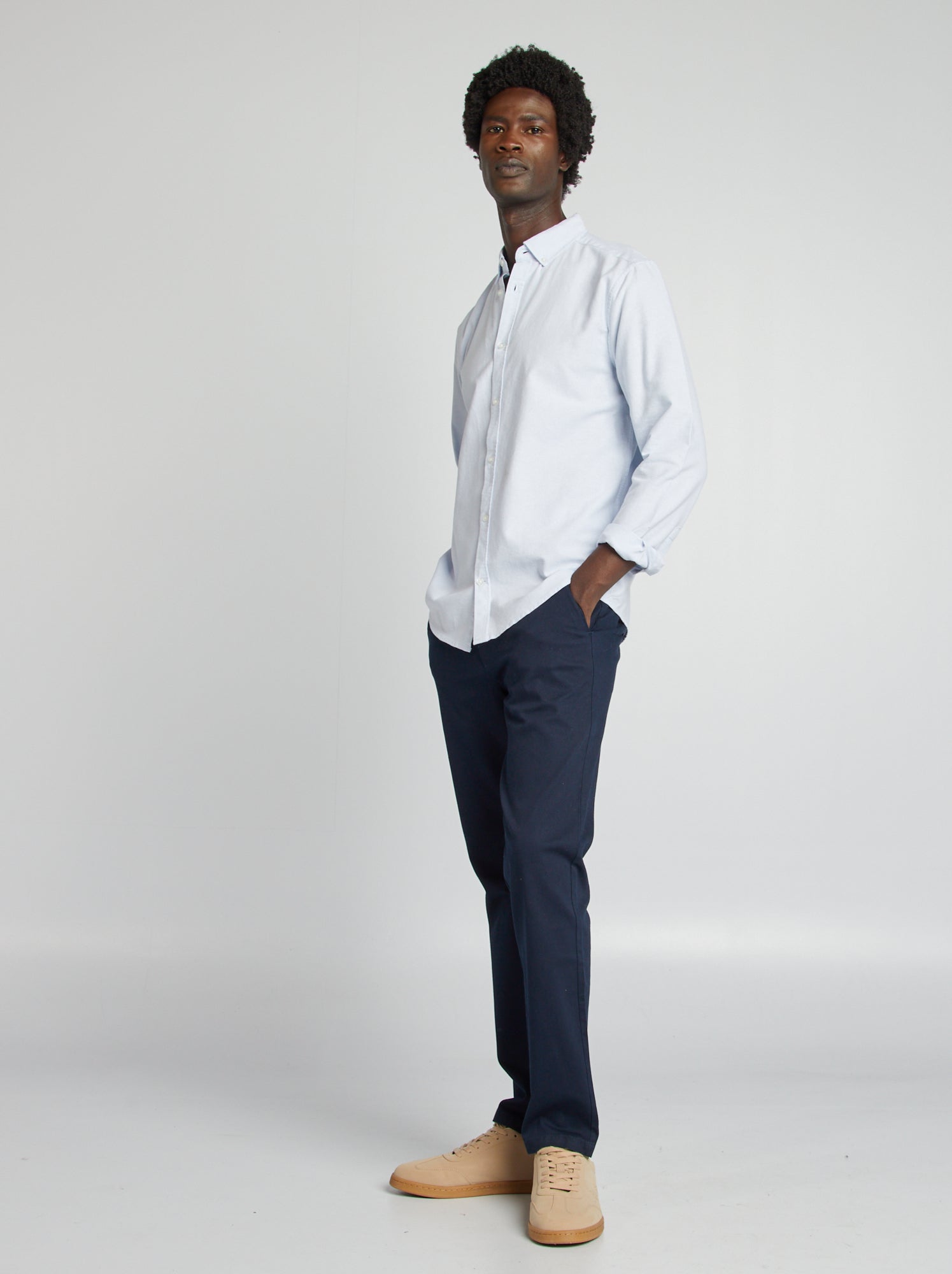 Chemise oxford regular fit - Bleu