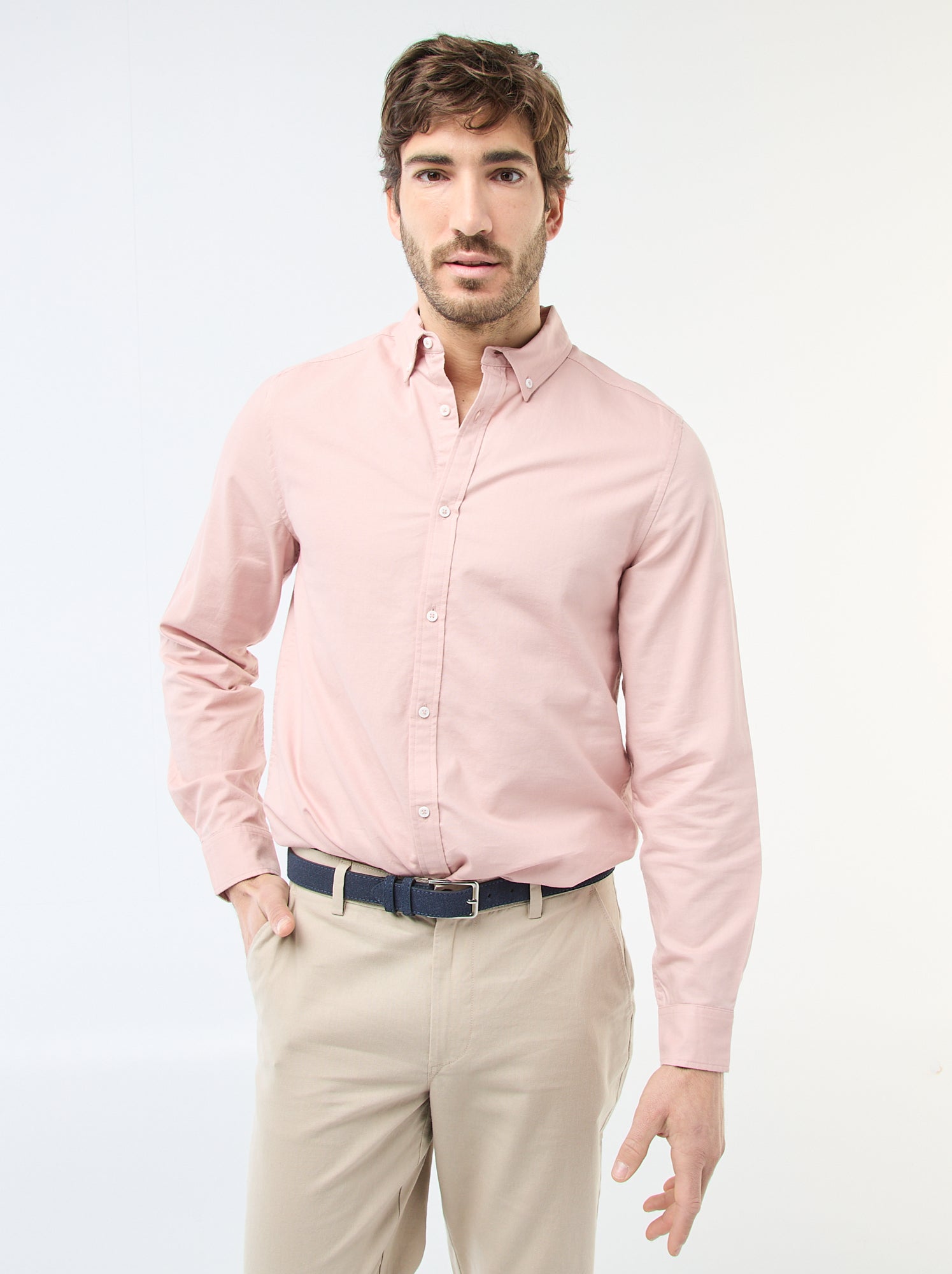 Chemise oxford regular fit - Rose