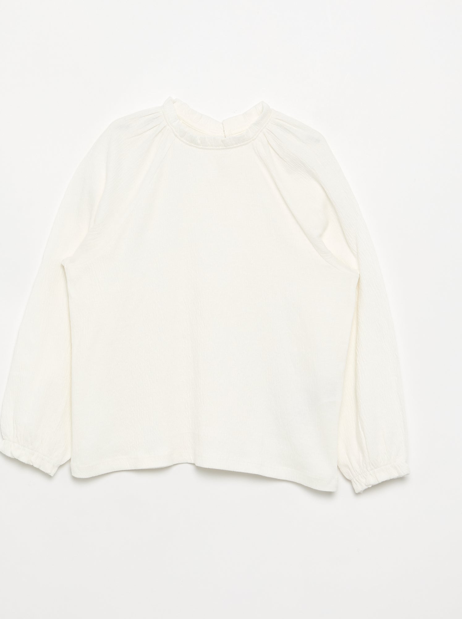 Chemisier effet blouse - Blanc