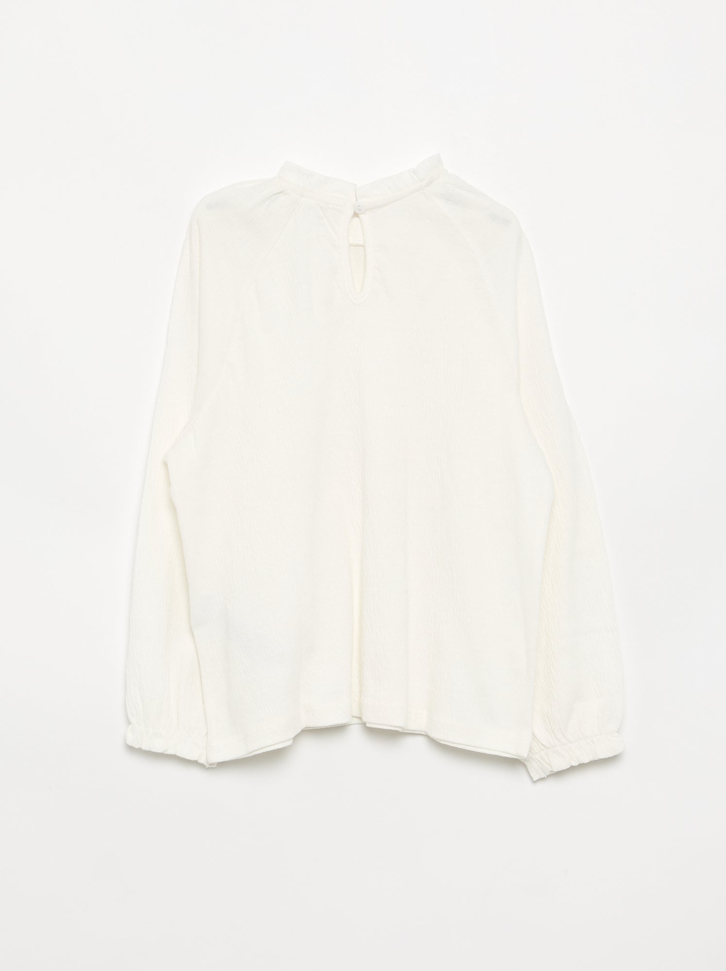 Chemisier effet blouse - Blanc