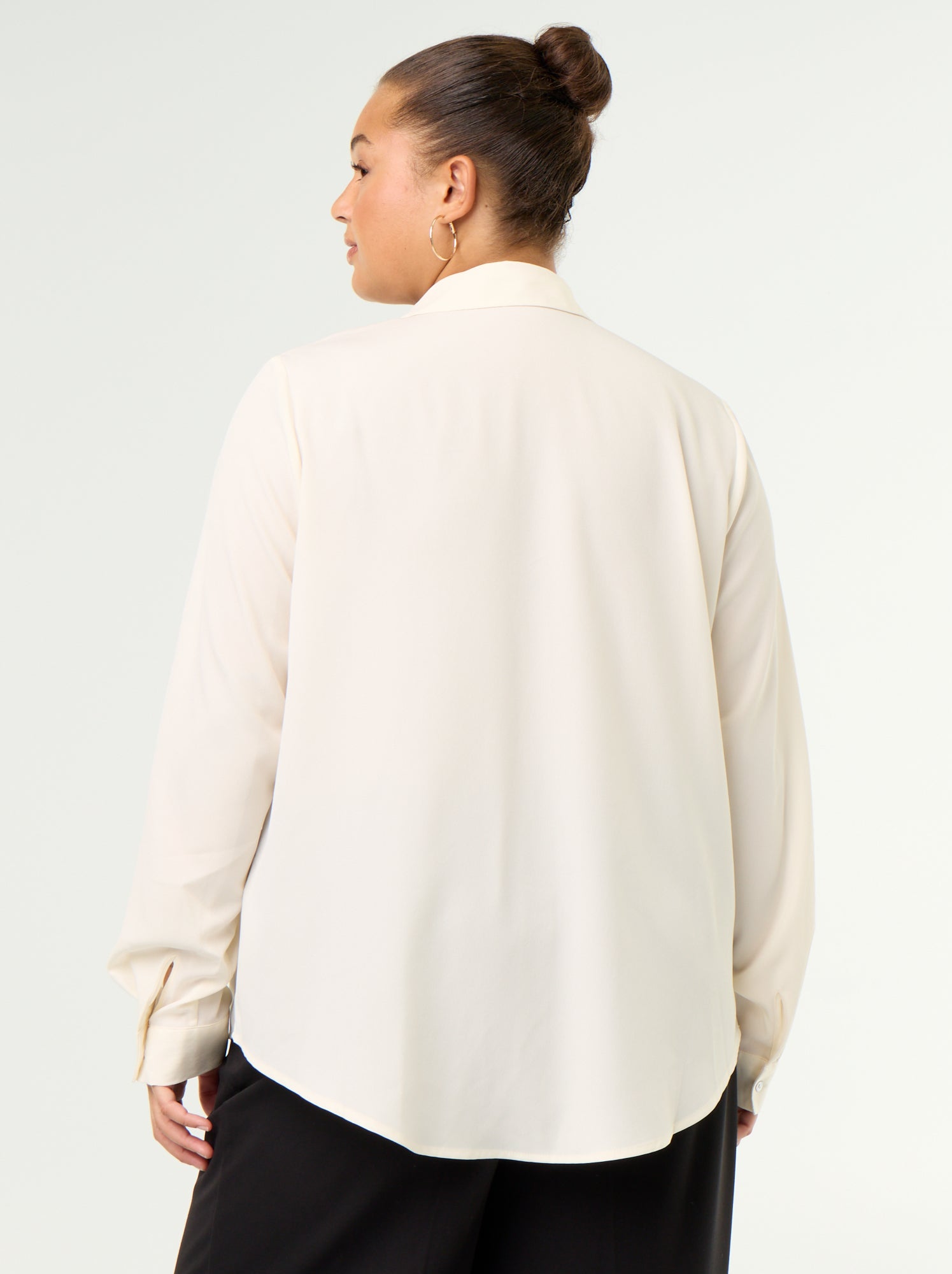 Chemisier fluide unie - Beige
