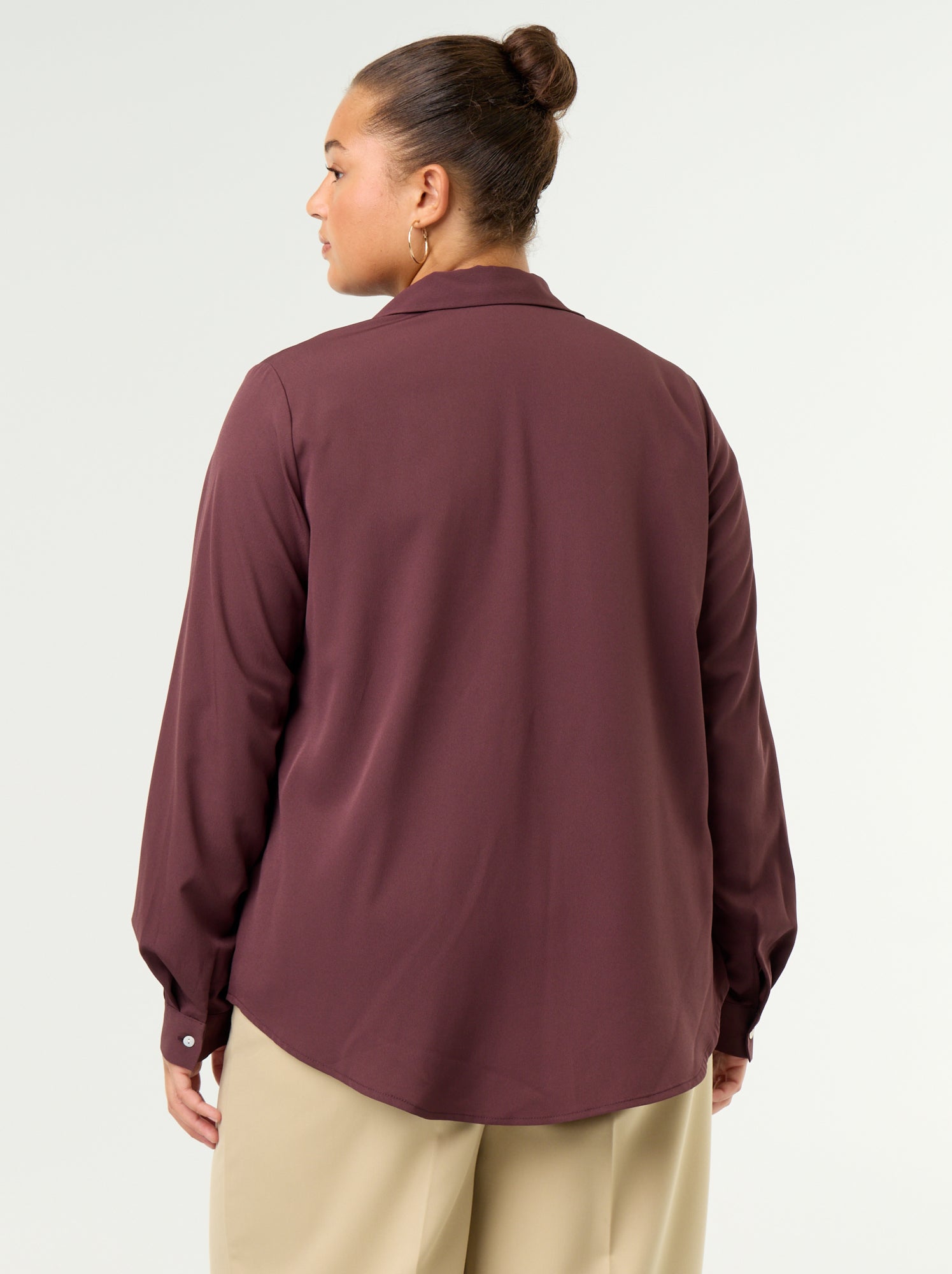 Chemisier fluide unie - Violet