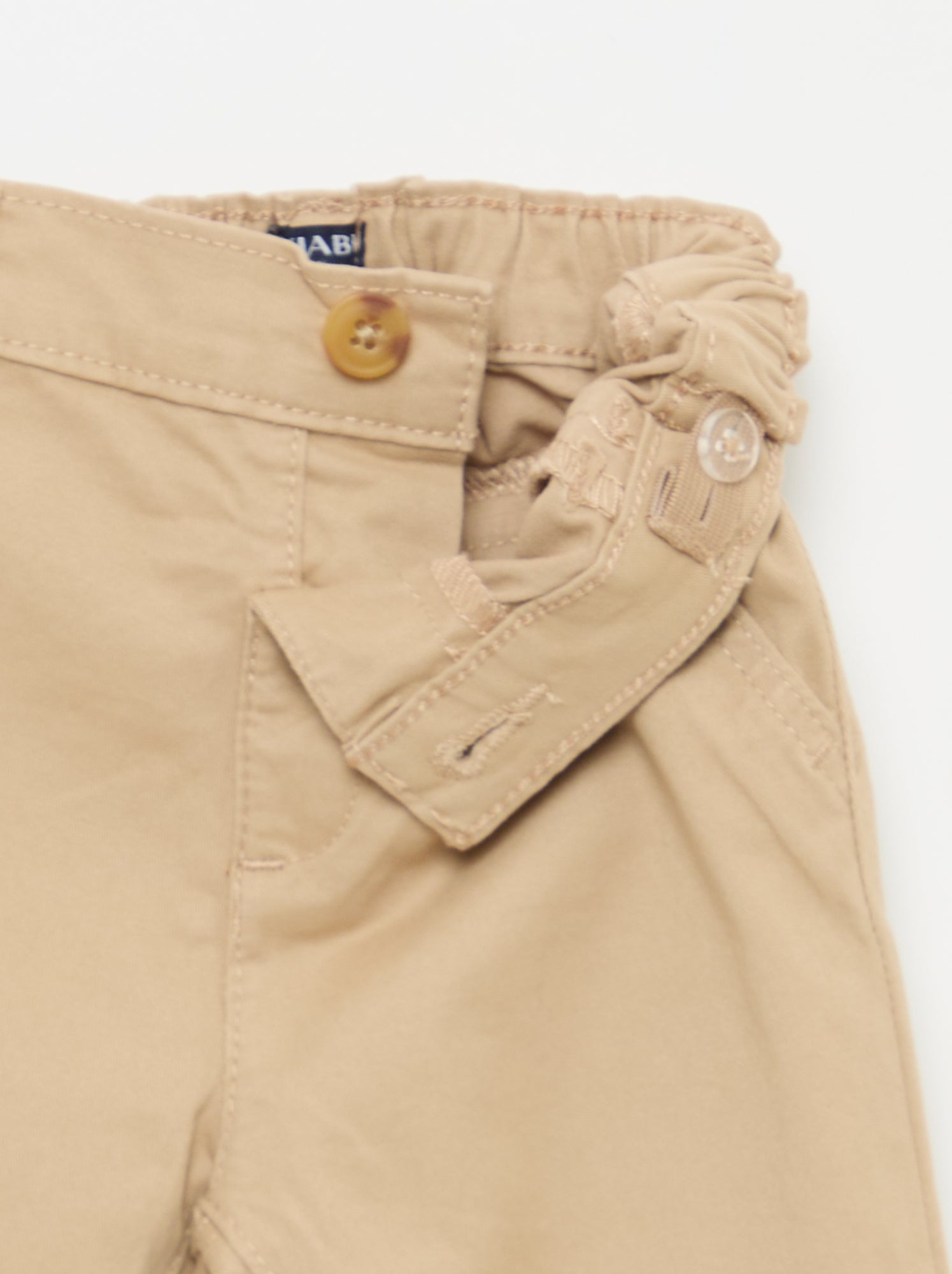 Chino droit en coton stretch - Beige (EWL38_1)