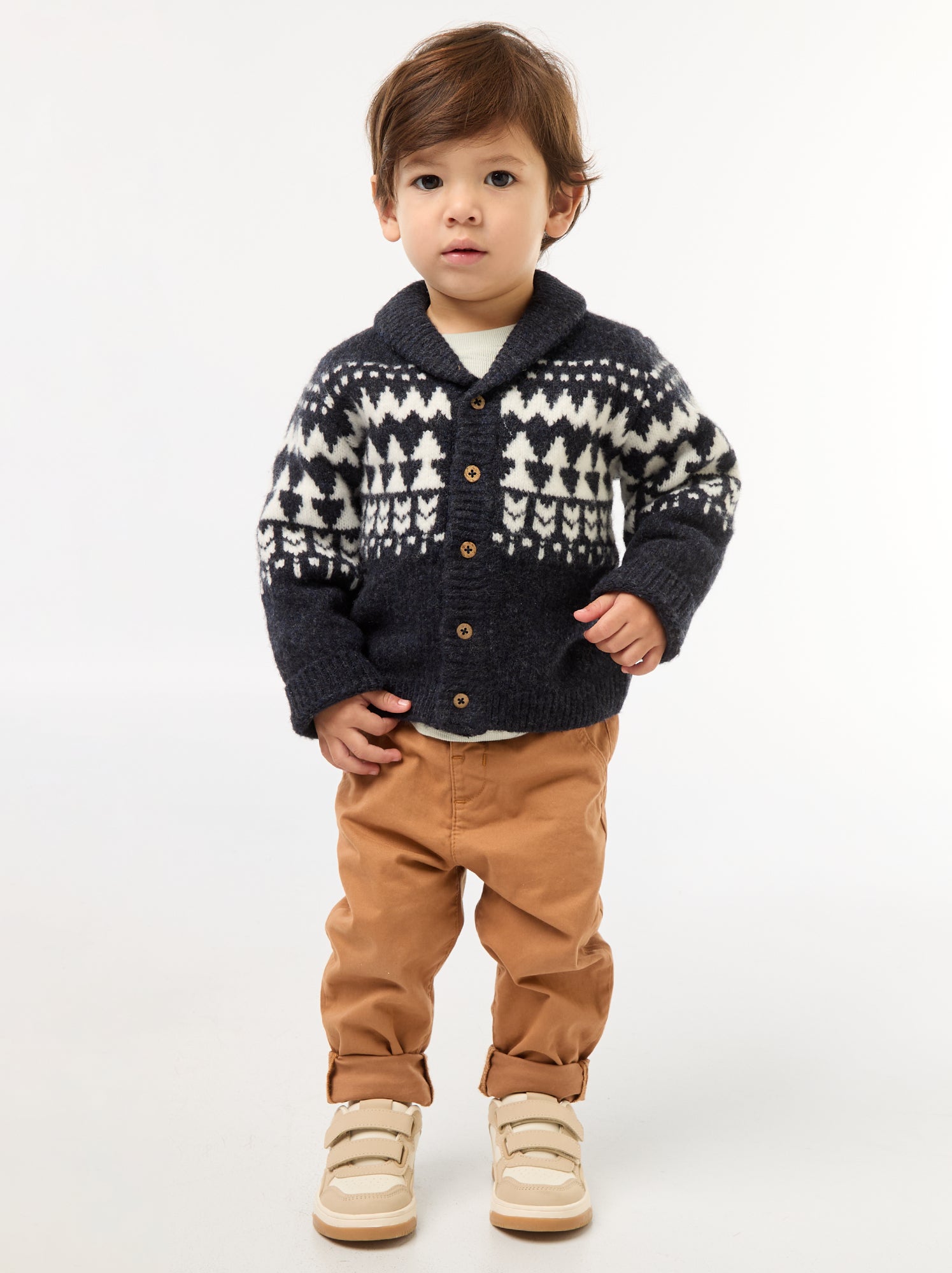 Chino droit en coton stretch - Beige (EWL38_3)