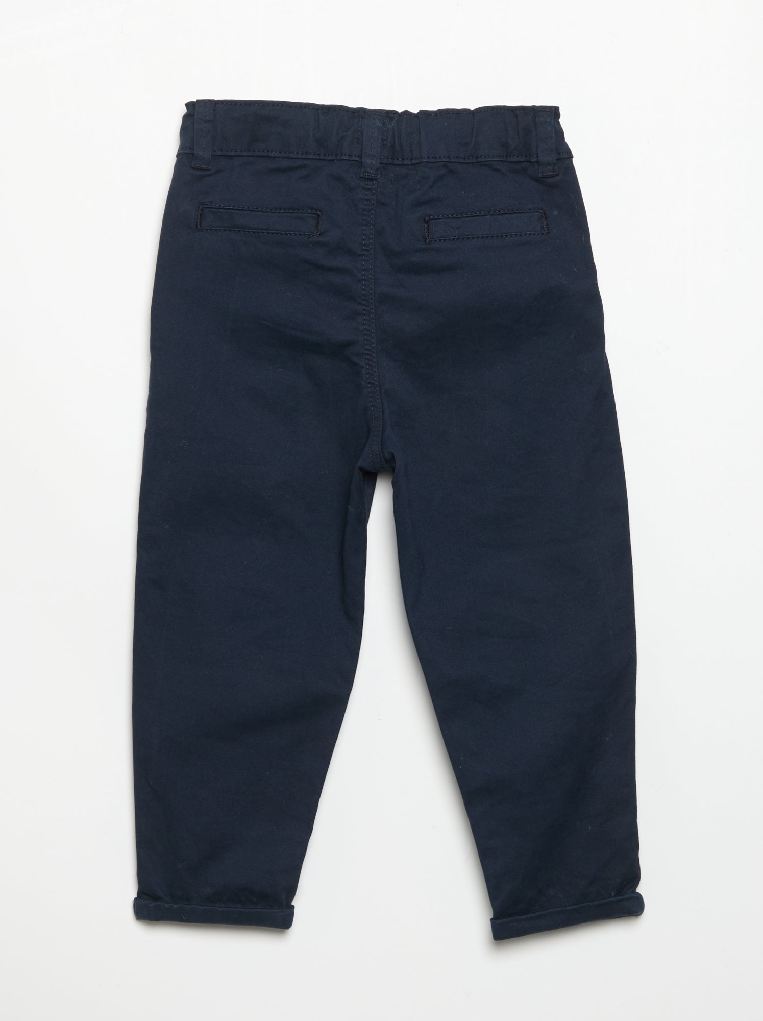 Chino droit en coton stretch - Bleu (EWL38_2)