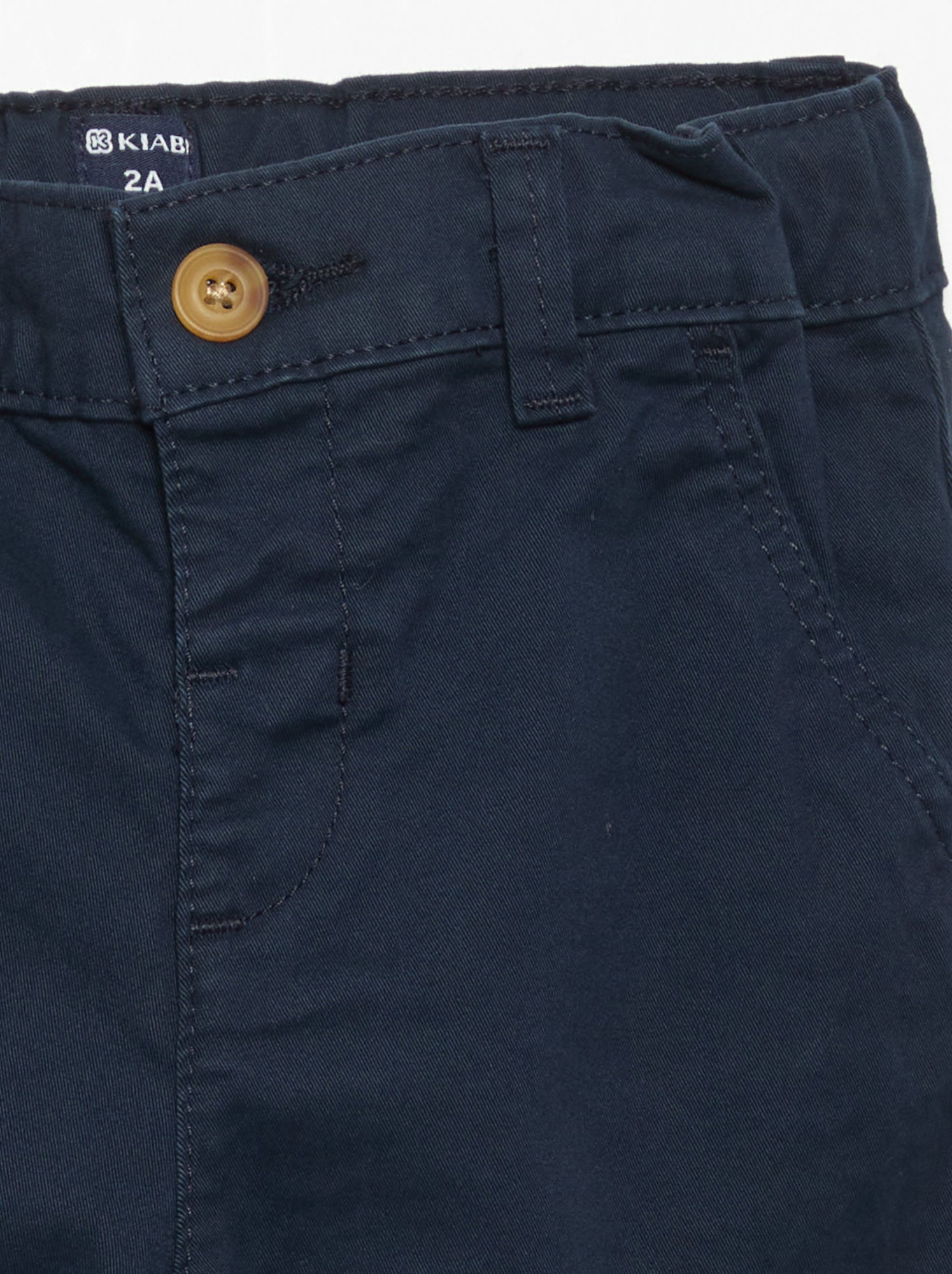 Chino droit en coton stretch - Bleu (EWL38_2)