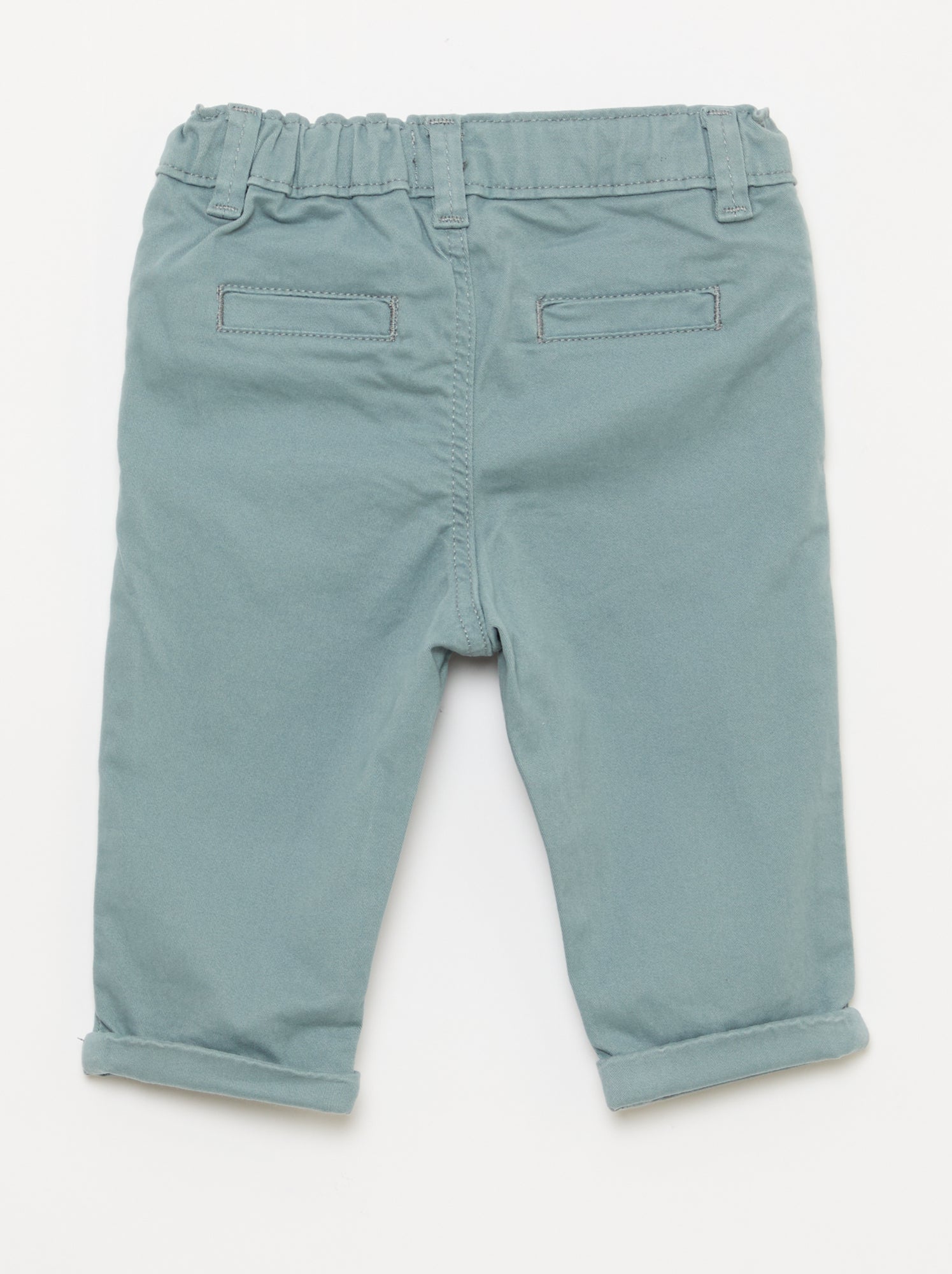 Chino droit en coton stretch - Bleu (EWL38_5)