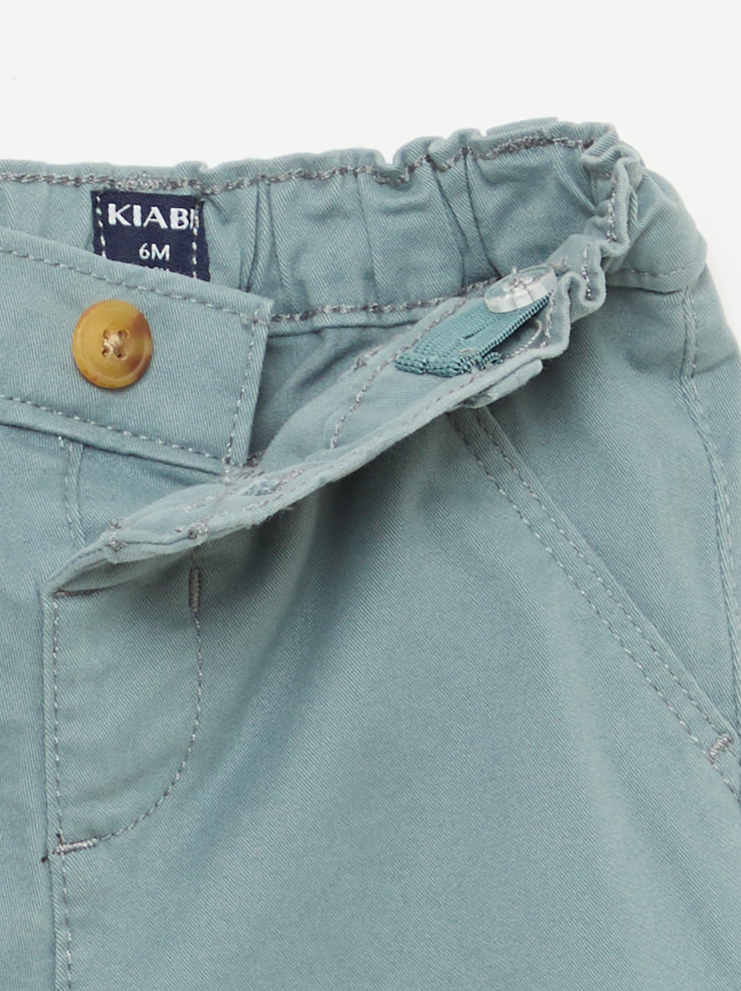 Chino droit en coton stretch - Bleu (EWL38_5)