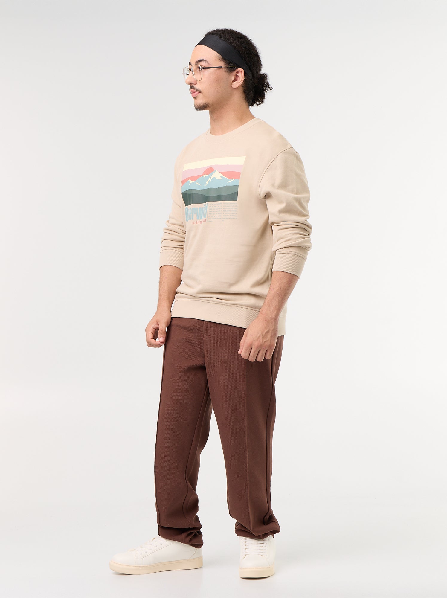 Chino regular uni - collection facile à enfiler - Marron
