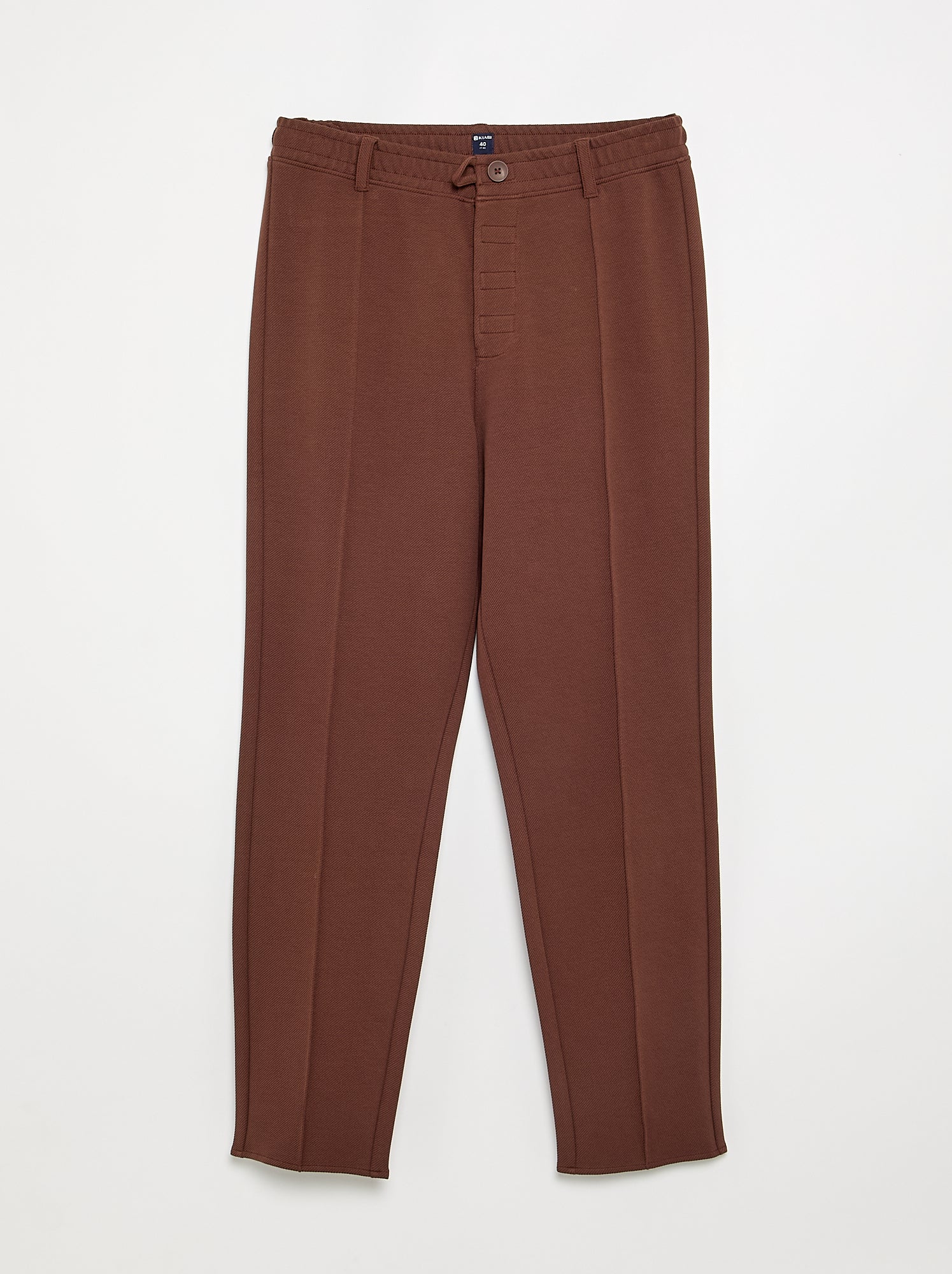 Chino regular uni - collection facile à enfiler - Marron